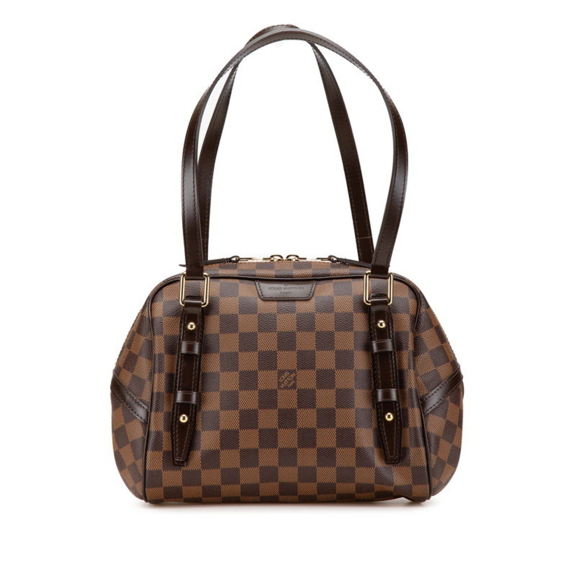 Louis Vuitton Damier Rivington Pm Shoulder Bag N41157 Brown Pvc Leather Women's Louis Vuitton