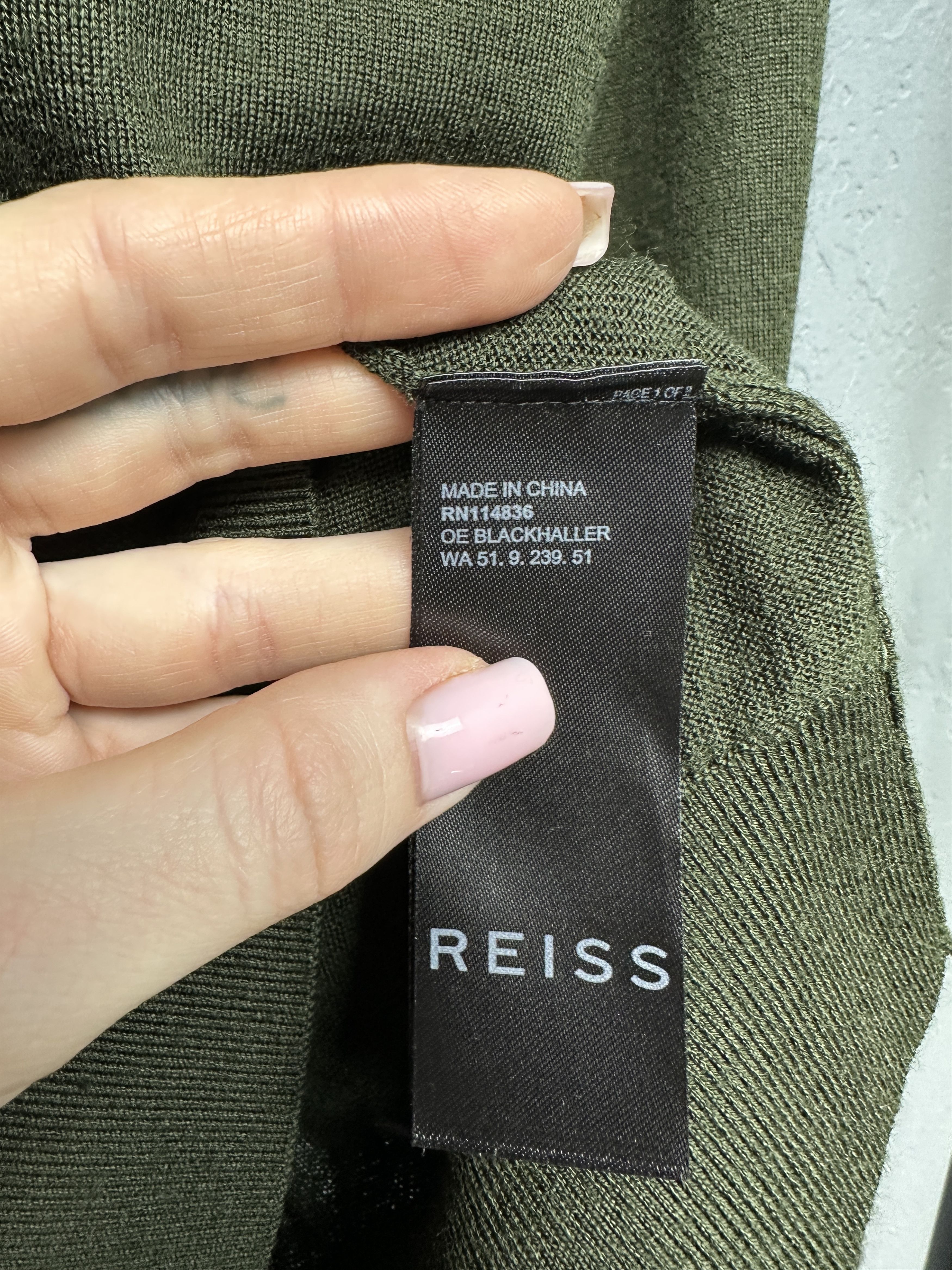 Reiss Reiss Mens Wool Quarter 1\4 Zip Sweater Size US XL / EU 56 / 4 - 4 Thumbnail