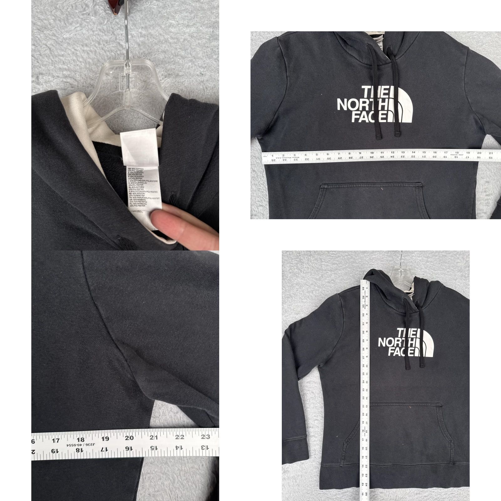 The North Face The North Face Hoodie Womens Large Black Pullover Half Dome Logo Sweatshirt Size L / US 10 / IT 46 - 8 Thumbnail