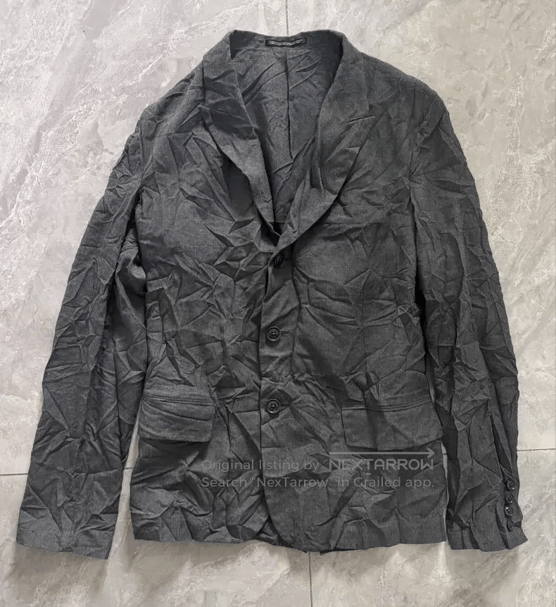 Yohji Yamamoto Yohji Yamamoto size 2 Pleated blazer Size 36R - 1 Thumbnail