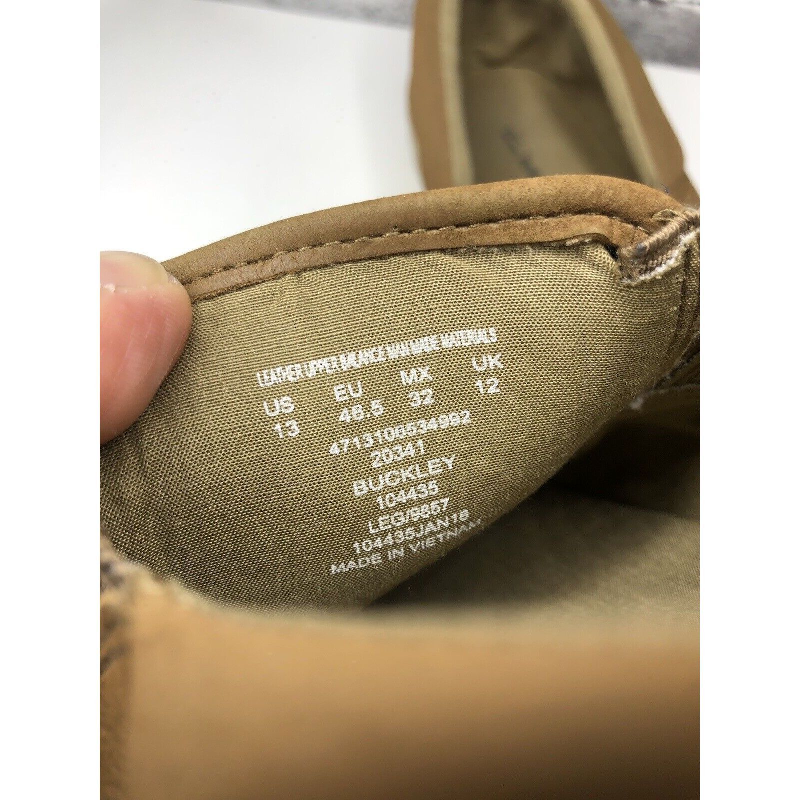 Other Thom McAn Buckley Tan Brown Loafer Slip On Sneaker Shoes Men Size US 13 / EU 46 - 16 Thumbnail