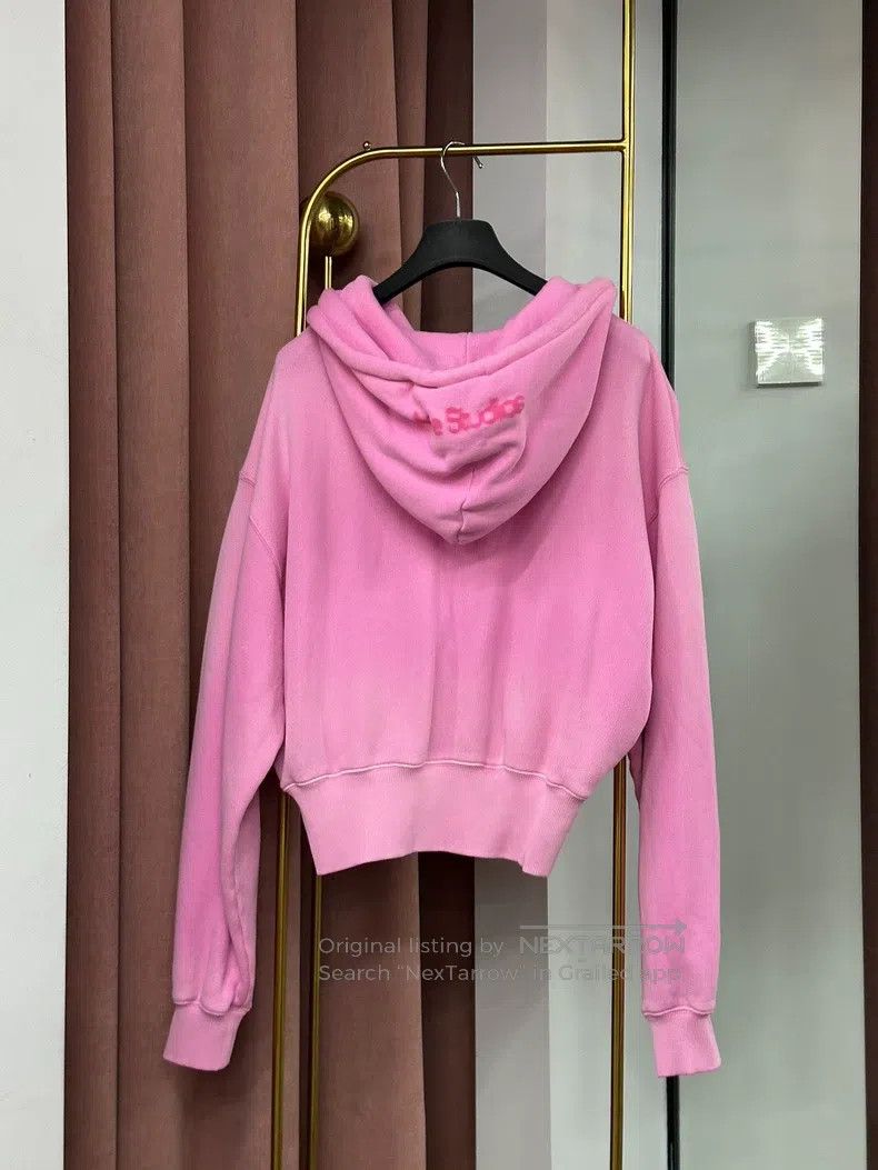 Acne Studios Acne Studios Pink Hooded Sweatshirt Size XXS / US 00 / IT 34 - 3 Thumbnail