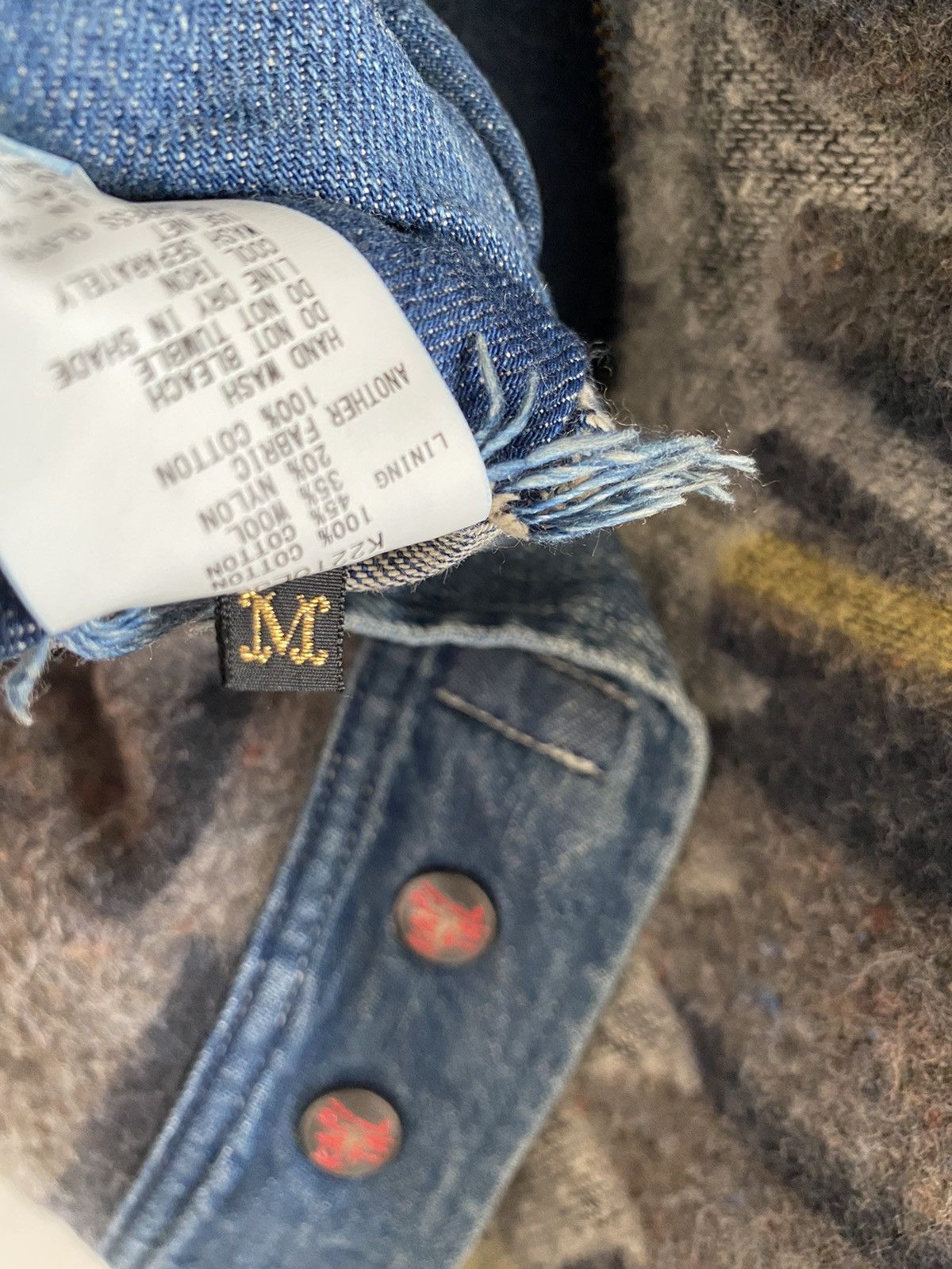 Kapital Kapital 11.5oz denim Bone lining reversible zip up jacket Size US M / EU 48-50 / 2 - 6 Thumbnail