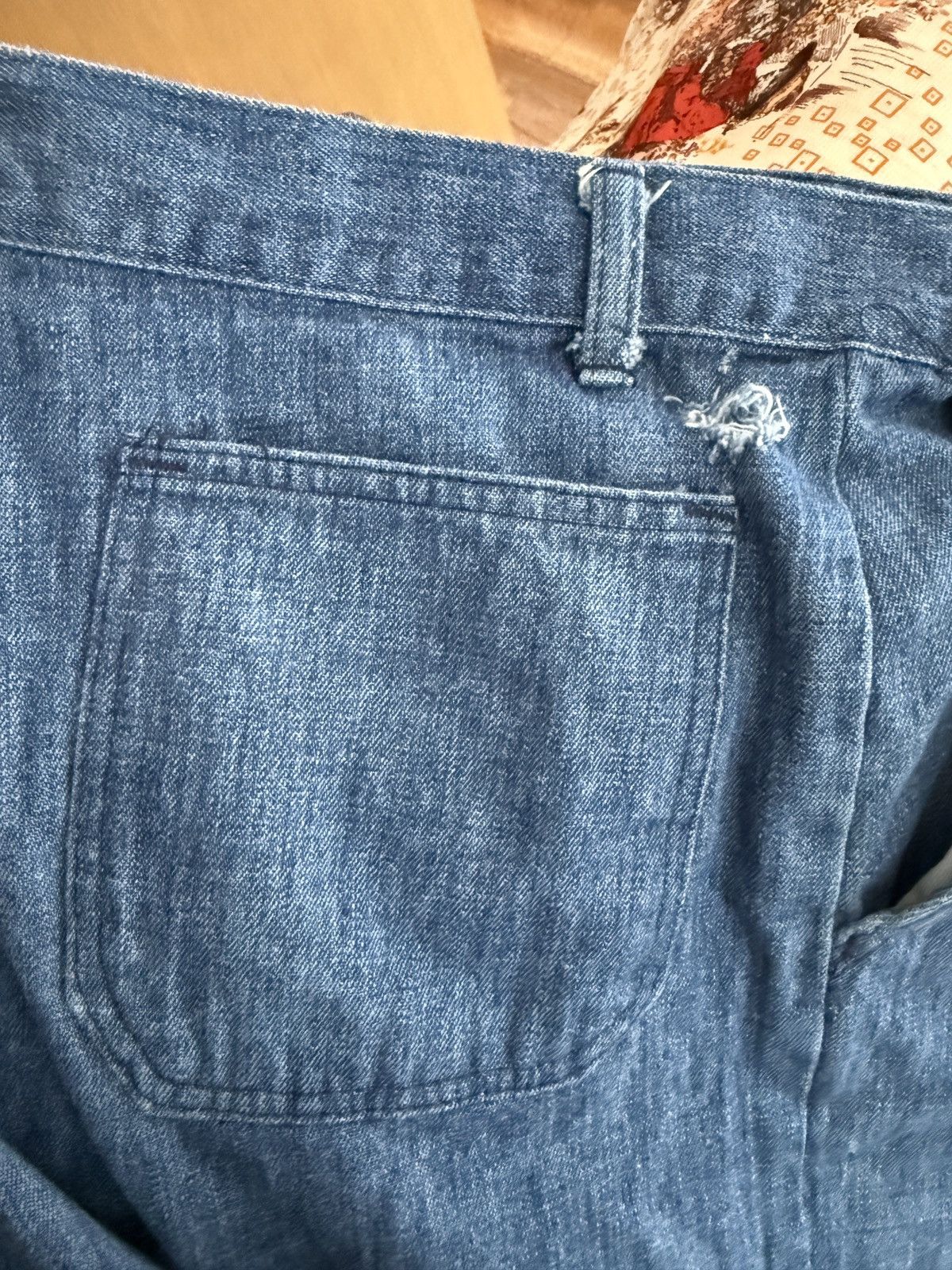Vintage Vintage 70s H.I.S. Dungaree Wide Leg Denim Jeans Size US 34 / EU 50 - 11 Thumbnail