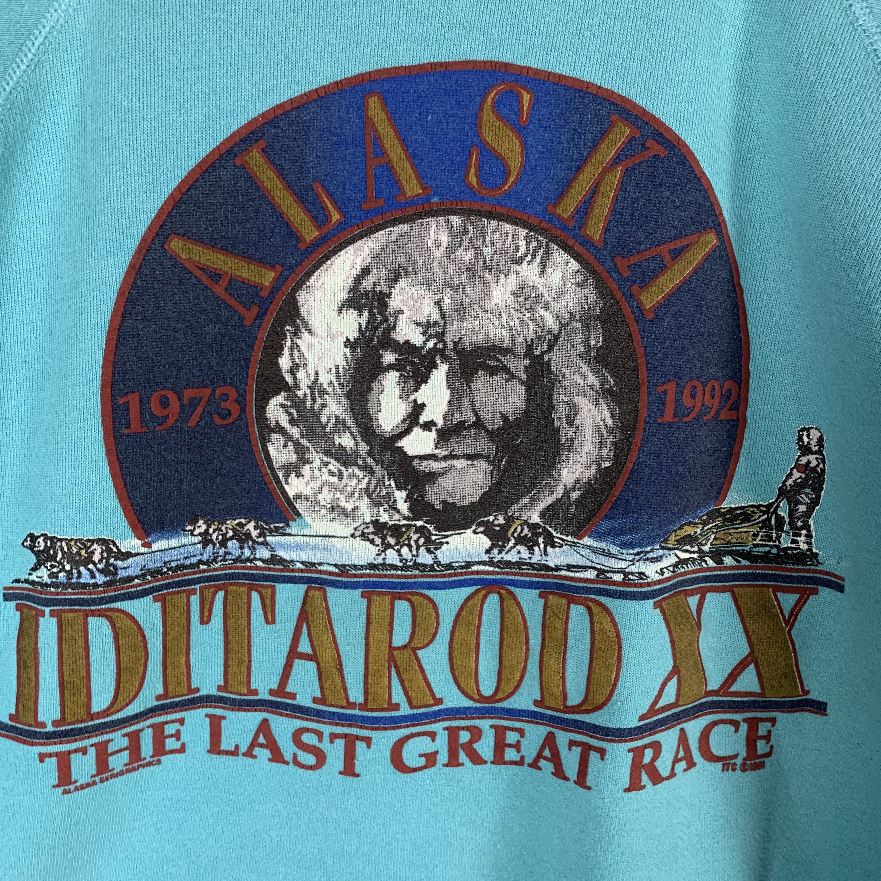 Vintage 1991 Alaska Serigraphics IDITAROD XX THe Last Great Race Size US S / EU 44-46 / 1 - 2 Thumbnail