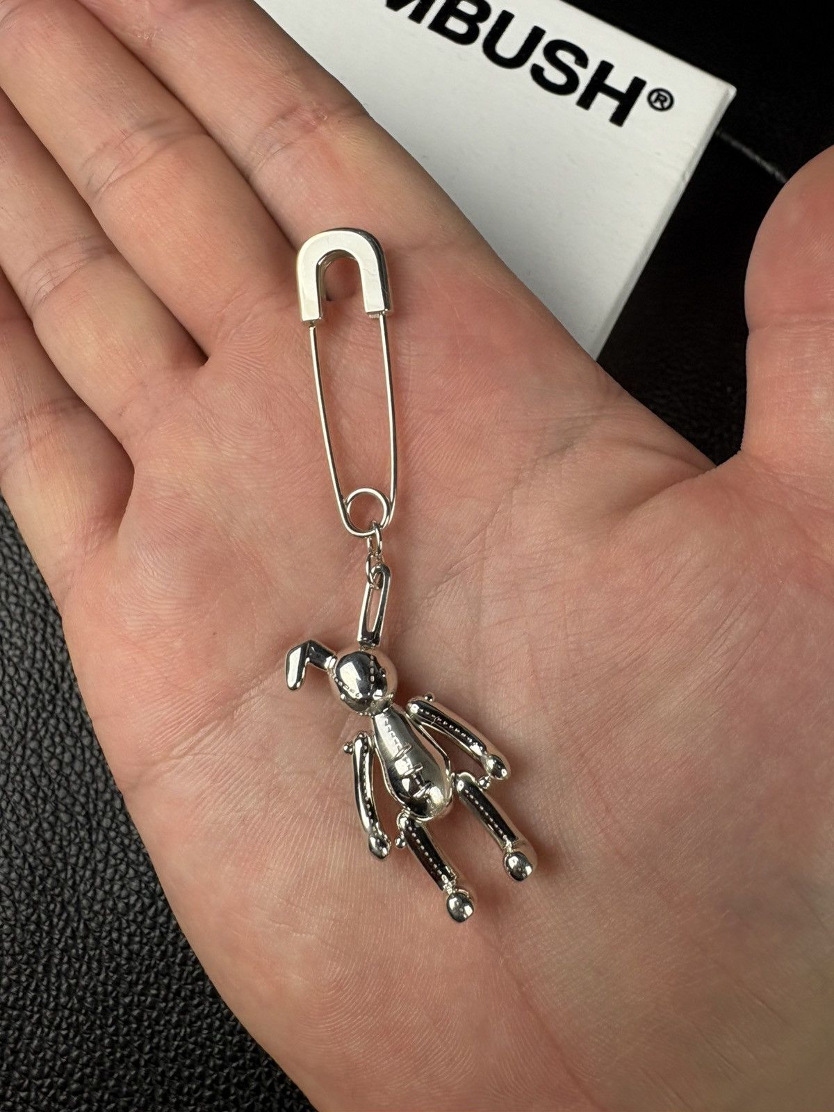 Ambush Design AMBUSH Exclusive Silver Single Bunny Charm Earring pendant Size ONE SIZE - 9 Thumbnail