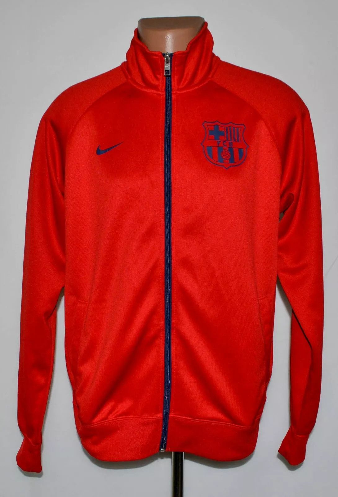 Nike BARCELONA 2011/2012 FOOTBALL JACKET JERSEY NIKE SIZE L LONG Size US L / EU 52-54 / 3 - 1 Thumbnail