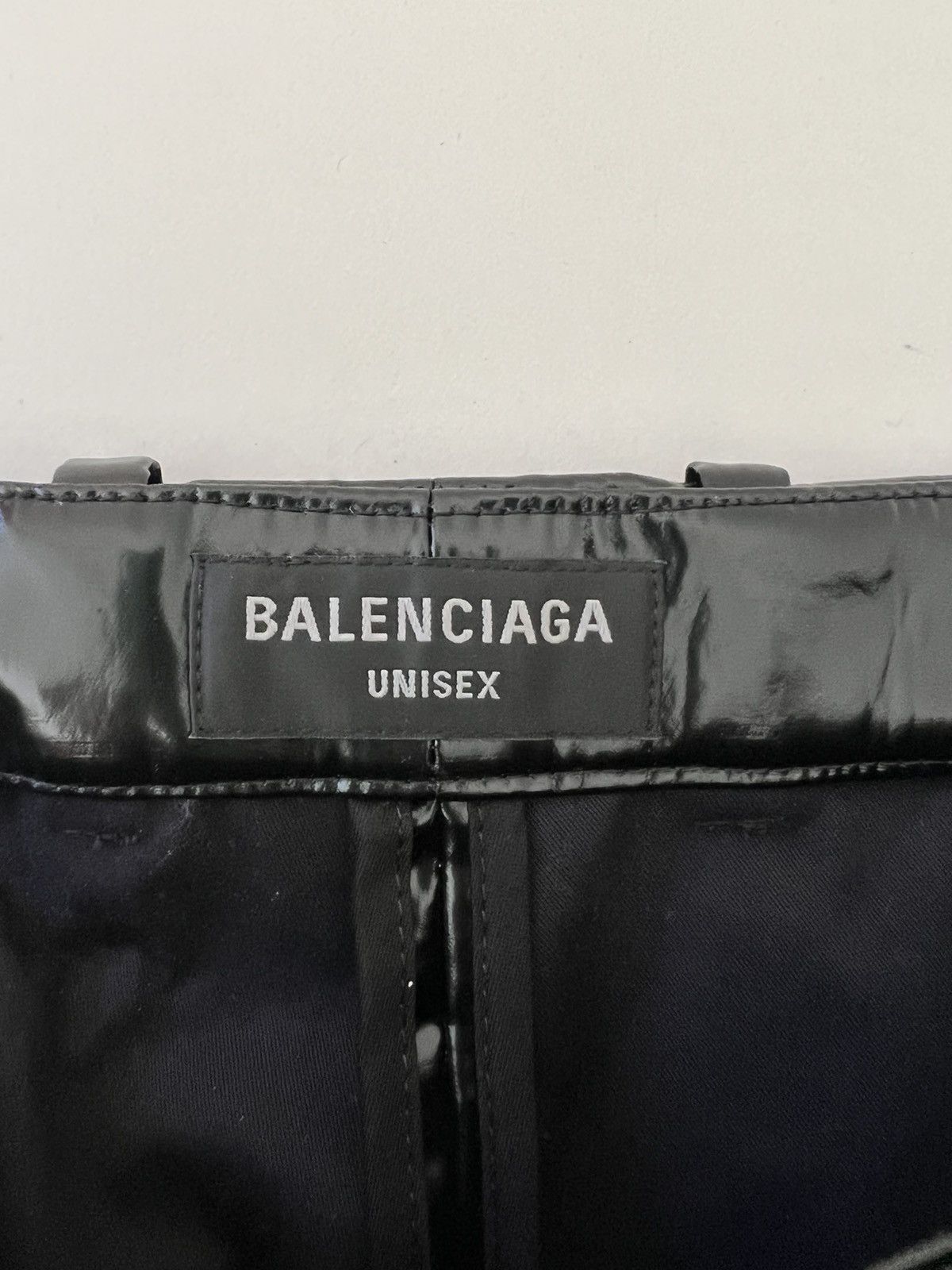 Balenciaga Balenciaga Crinkled coated cotton-blend trousers Size US 30 / EU 46 - 6 Thumbnail