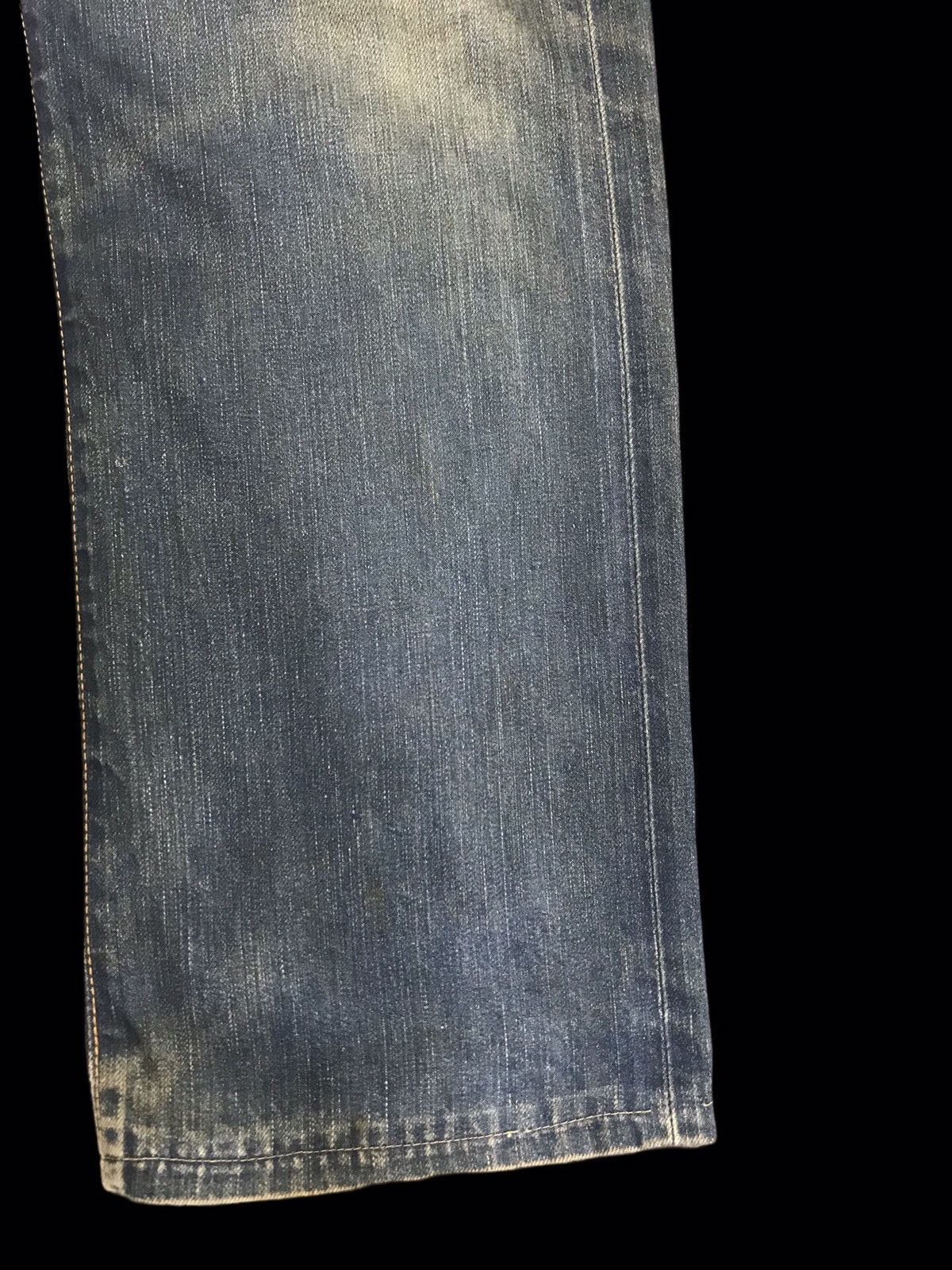 Lee 💥90s Style💥Lee COWBOY Selvedge Cinch Back Faded Denim F127 Size US 29 - 14 Thumbnail