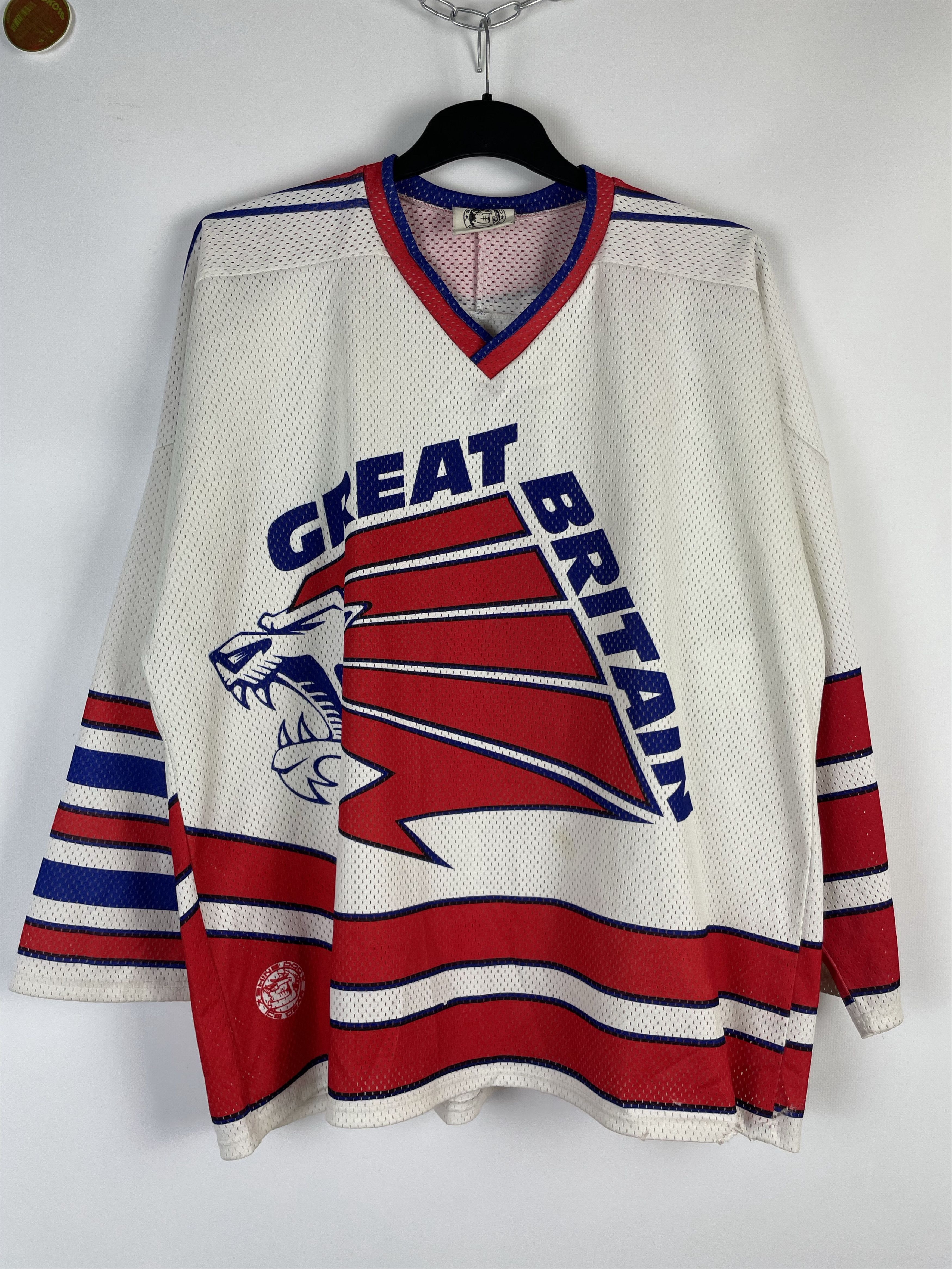 NHL Great Britain Team Ice Hockey Jersey shirt Size US L / EU 52-54 / 3 - 3 Thumbnail