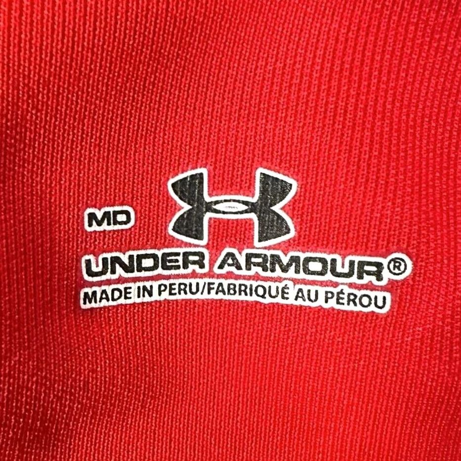 Under Armour Dayton Flyers Polo Shirt Under Armour Mens Medium Red Long Sleeve Athletic Size US M / EU 48-50 / 2 - 5 Thumbnail