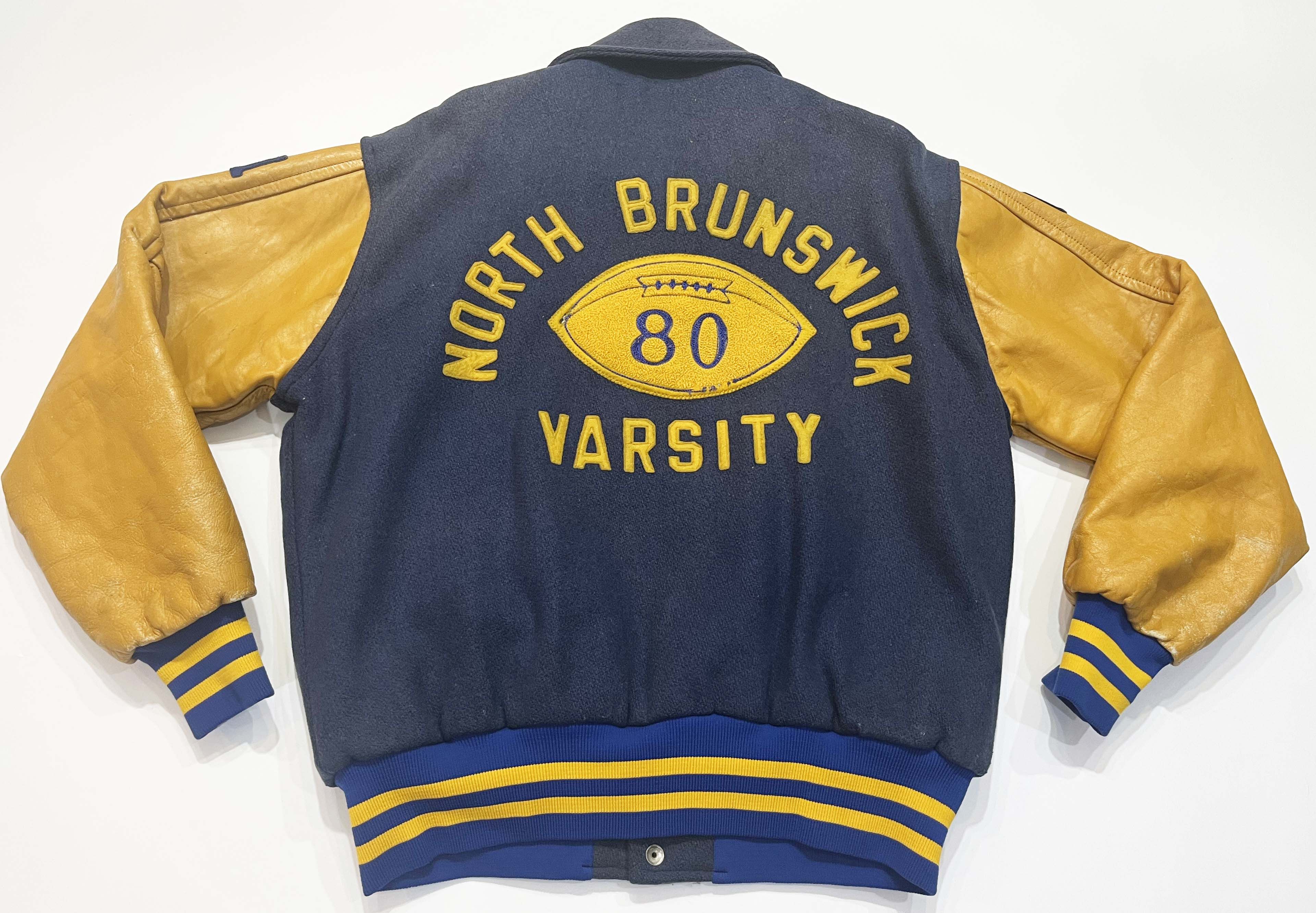 Other Vtg Flynntan Leather North Brunswick Football Varsity Jacket Size US L / EU 52-54 / 3 - 1 Thumbnail