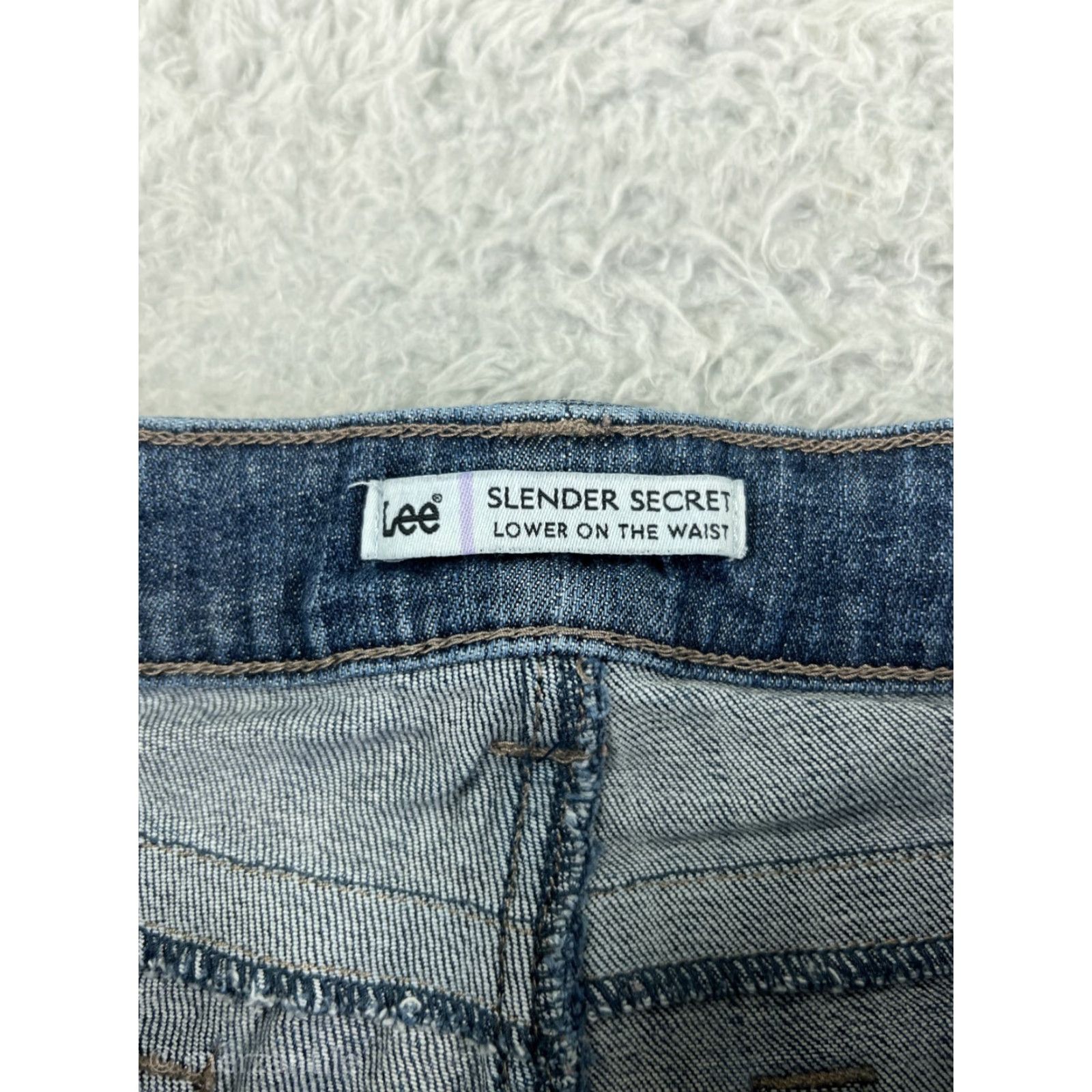 Lee Lee Womens Jeans Bootcut Mid Rise Denim 28 Blue Cotton Western 90s Cowboy Girls Size 28" / US 6 / IT 42 - 4 Thumbnail