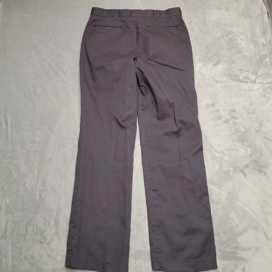Haggar VINTAGE Haggar Pants Mens 32x32 Gray Flat Front Twill Cotton Dacron Made in USA Size US 32 / EU 48 - 5 Thumbnail