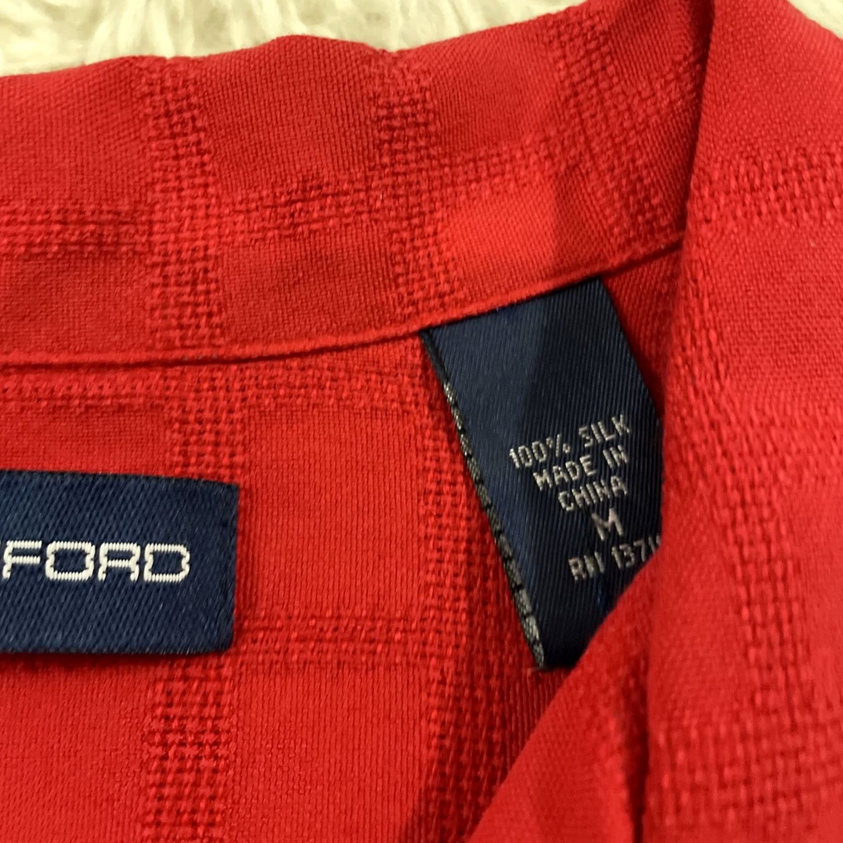 Vintage JOHN ASHFORD Vintage Button Shirt Men M Red 100% Silk Check Knit Relaxed Retro 70s 90s Knit Shirt Mens Red Silk Button Shirt Vintage Size US M / EU 48-50 / 2 - 5 Thumbnail