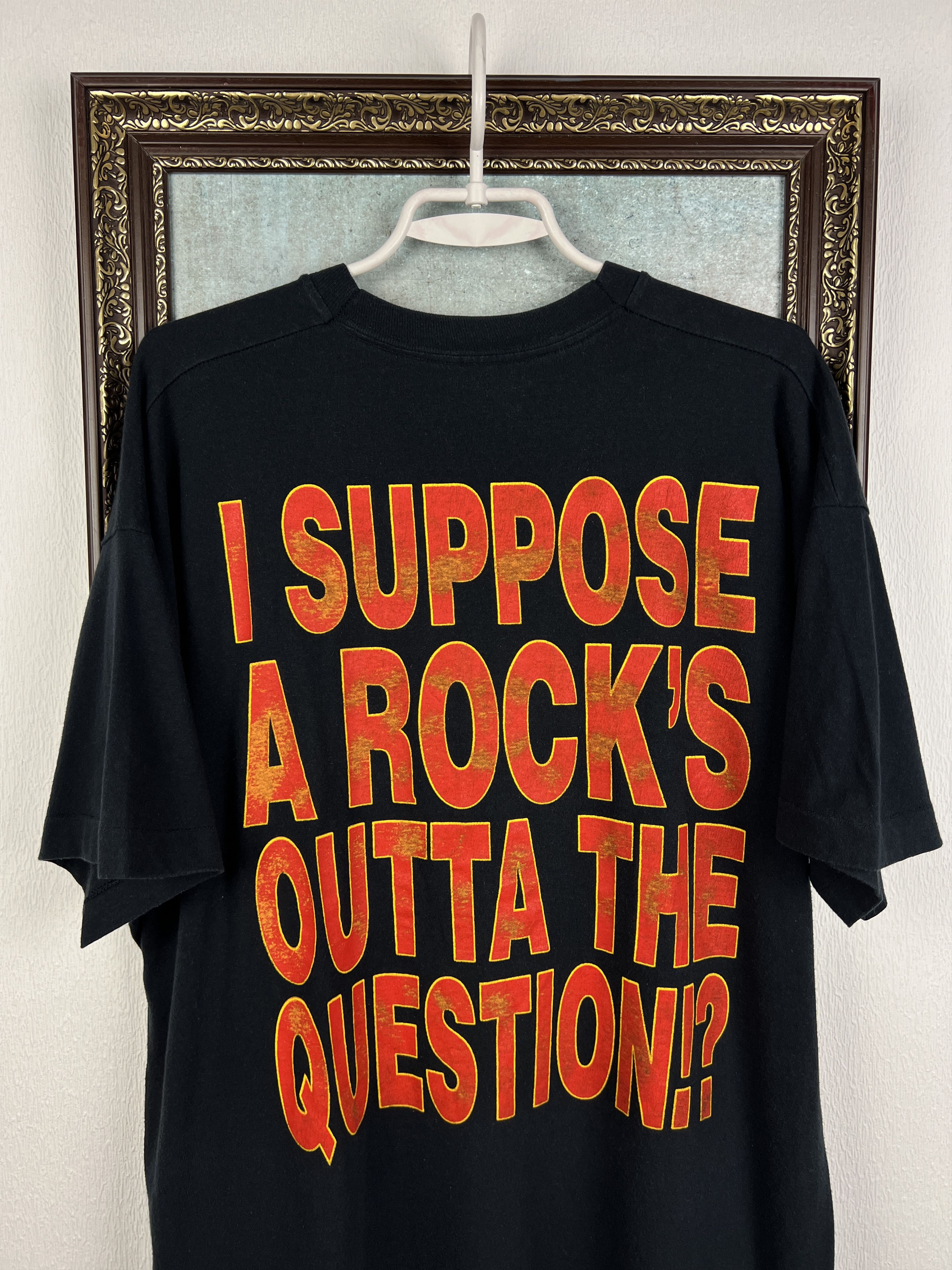 Vintage Def Leppard Tee Shirt Suppose A Rock’s Outta The Question Size US XL / EU 56 / 4 - 9 Thumbnail