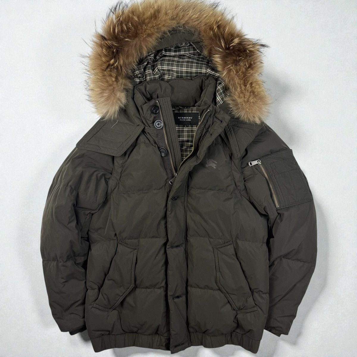 Burberry Burberry Black Label Khaki Puffer Jacket Size US M / EU 48-50 / 2 - 1 Thumbnail