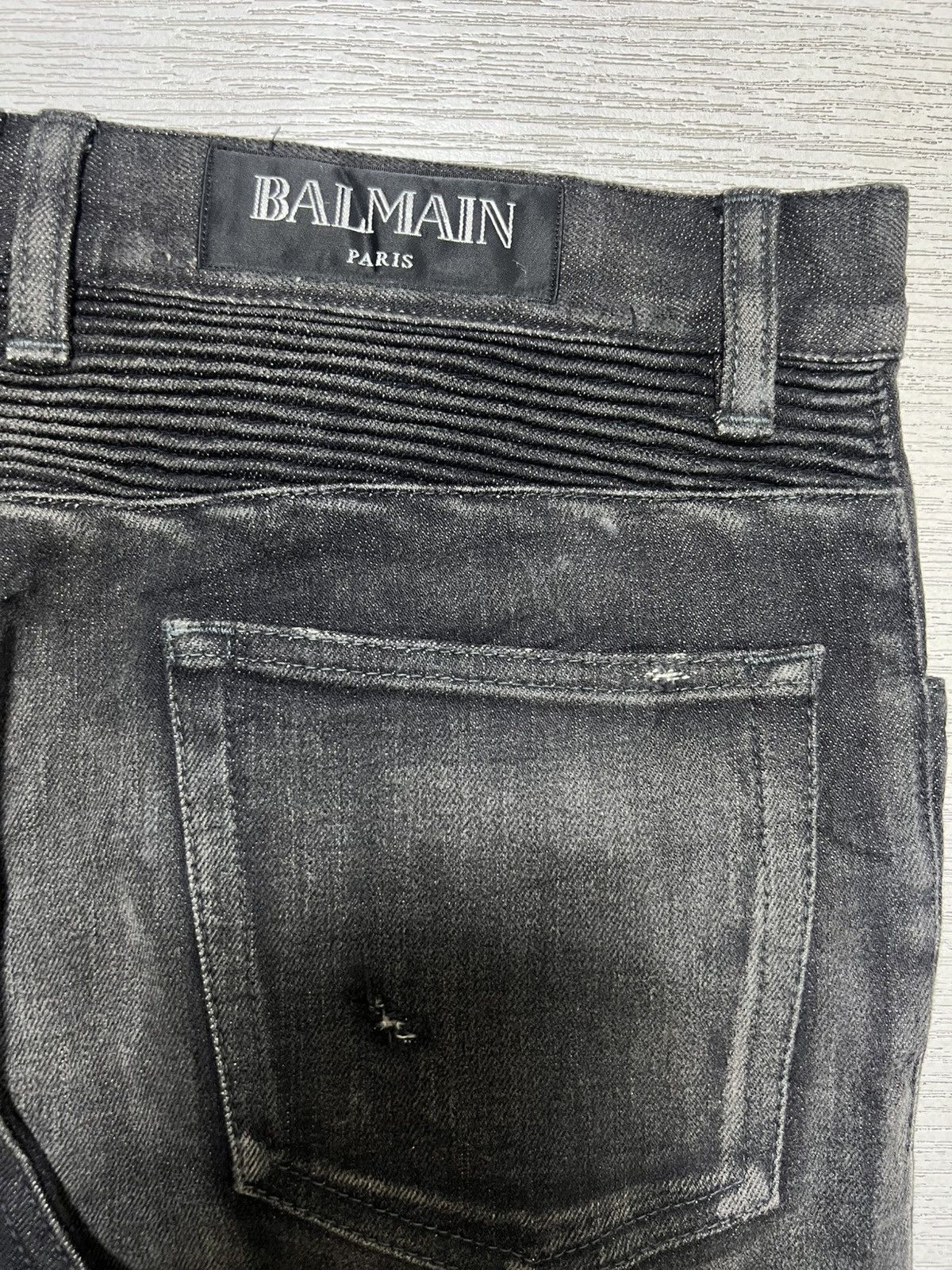 Balmain Balmain - Distressed Biker Jeans Size US 31 - 9 Thumbnail