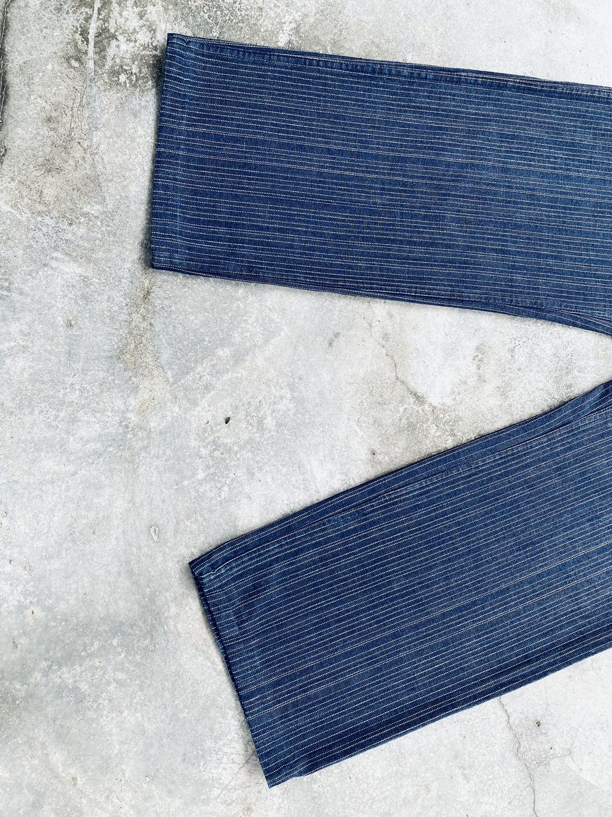 Indigo Vintage Trans Continents Indigo Herringbone Pants Size US 31 - 5 Thumbnail