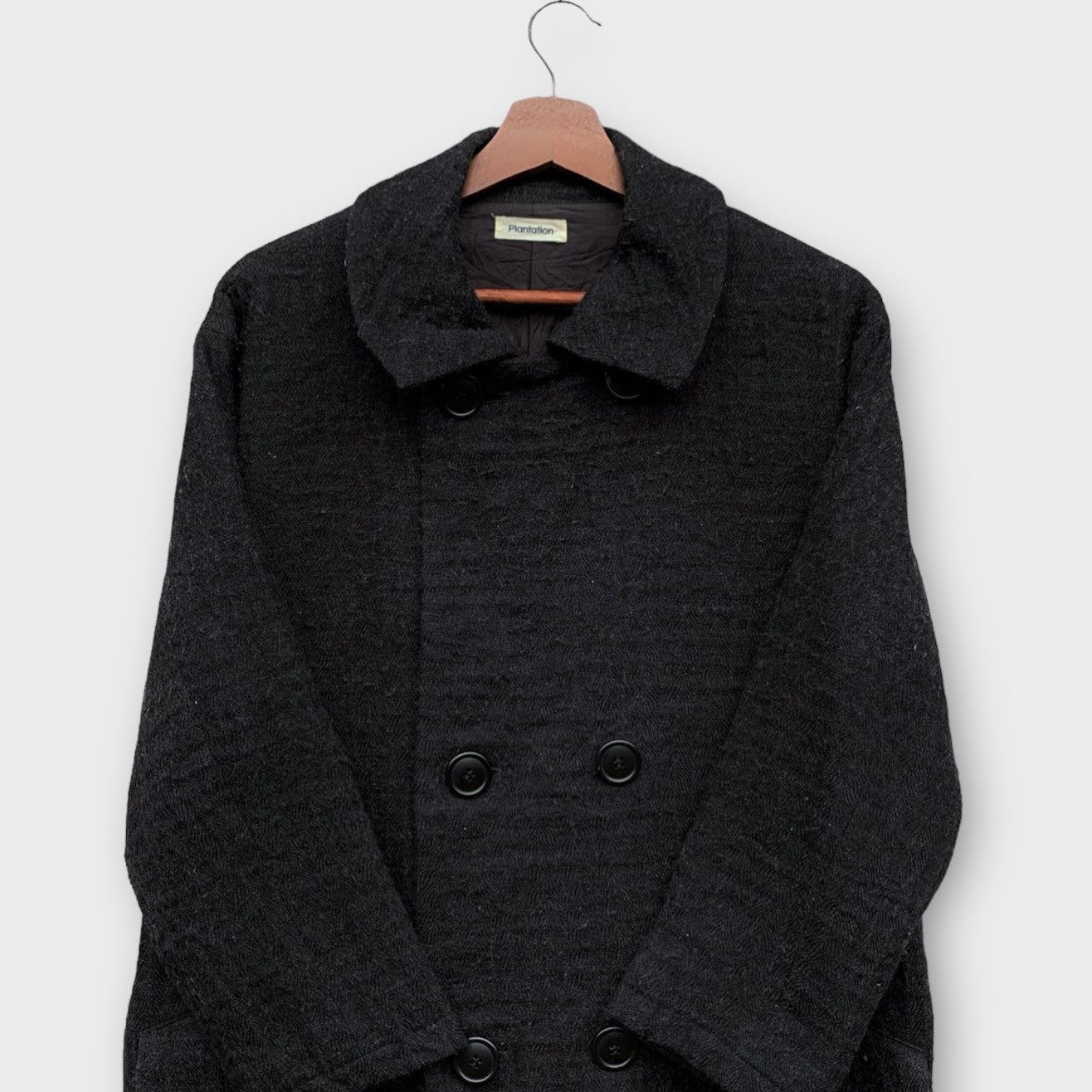 Issey Miyake VINTAGE ISSEY MIYAKE PLANTATION DOUBLE BREASTED WOOL JACKET Size US M / EU 48-50 / 2 - 4 Thumbnail
