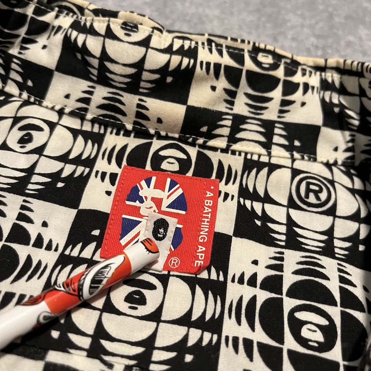 Bape A Bathing Ape Bape Baby Milo Button Up Shirt All Over Print Size US XL / EU 56 / 4 - 4 Thumbnail