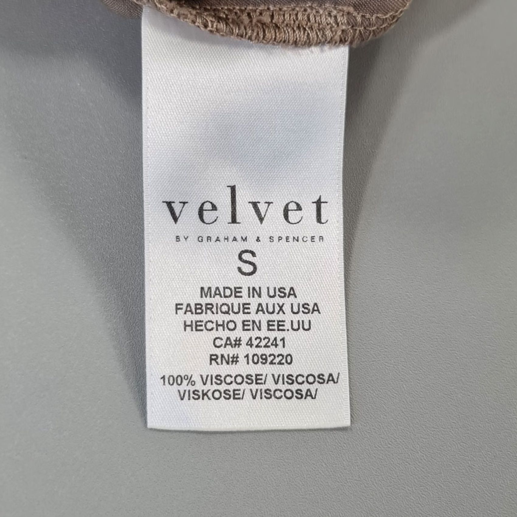 Velvet Velvet by Graham & Spencer Womens Trousers Small Grey Satin Wide-Leg Ankle Elastic Waist 27in Inseam Regular Fit Size 28" / US 6 / IT 42 - 7 Thumbnail