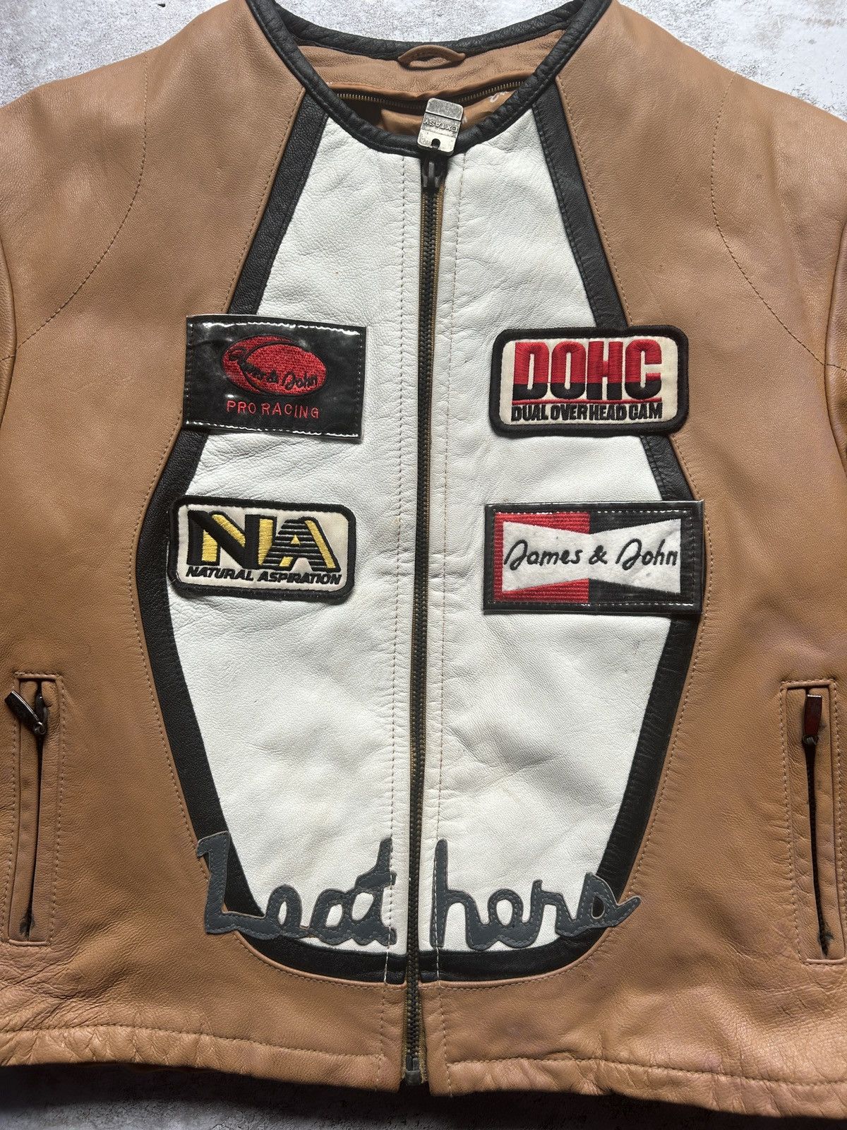 Genuine Leather × Vintage Vintage Genuine Leather Sports Racing Jacket Size S / US 4 / IT 40 - 2 Thumbnail
