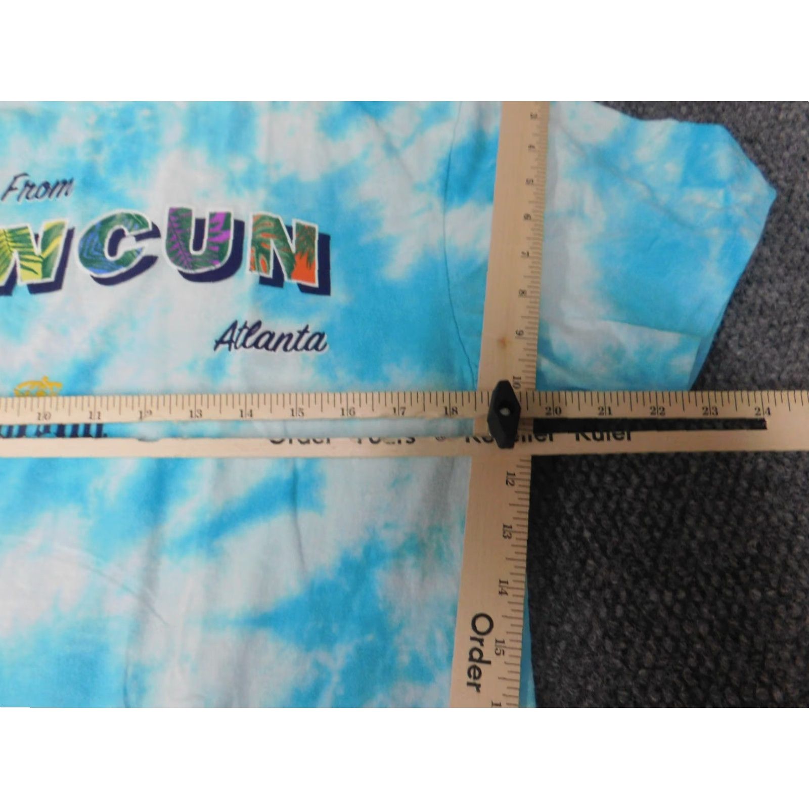 Vintage Corona Mens shirt Medium Blue tie dye atlanta cancun mexico Size US M / EU 48-50 / 2 - 4 Thumbnail