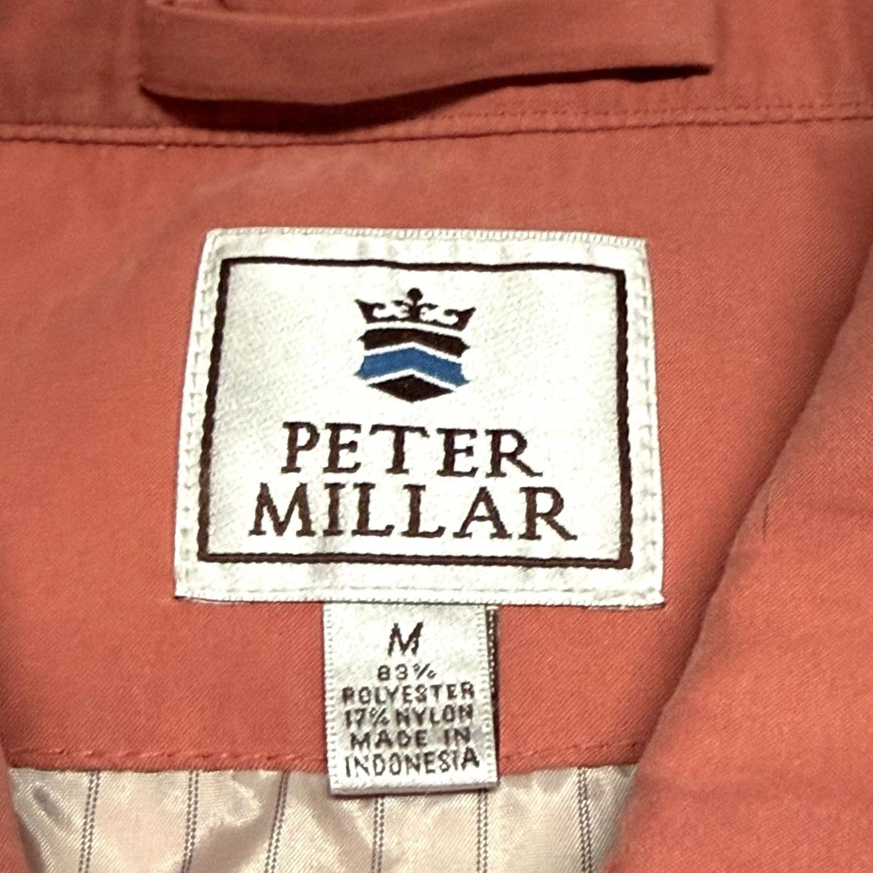 Peter Millar VINTAGE Peter Millar Jacket Mens M Salmon Pink Bomber Full Zip Golf Casual Vintage 90s Dad Preppy Size US M / EU 48-50 / 2 - 3 Thumbnail