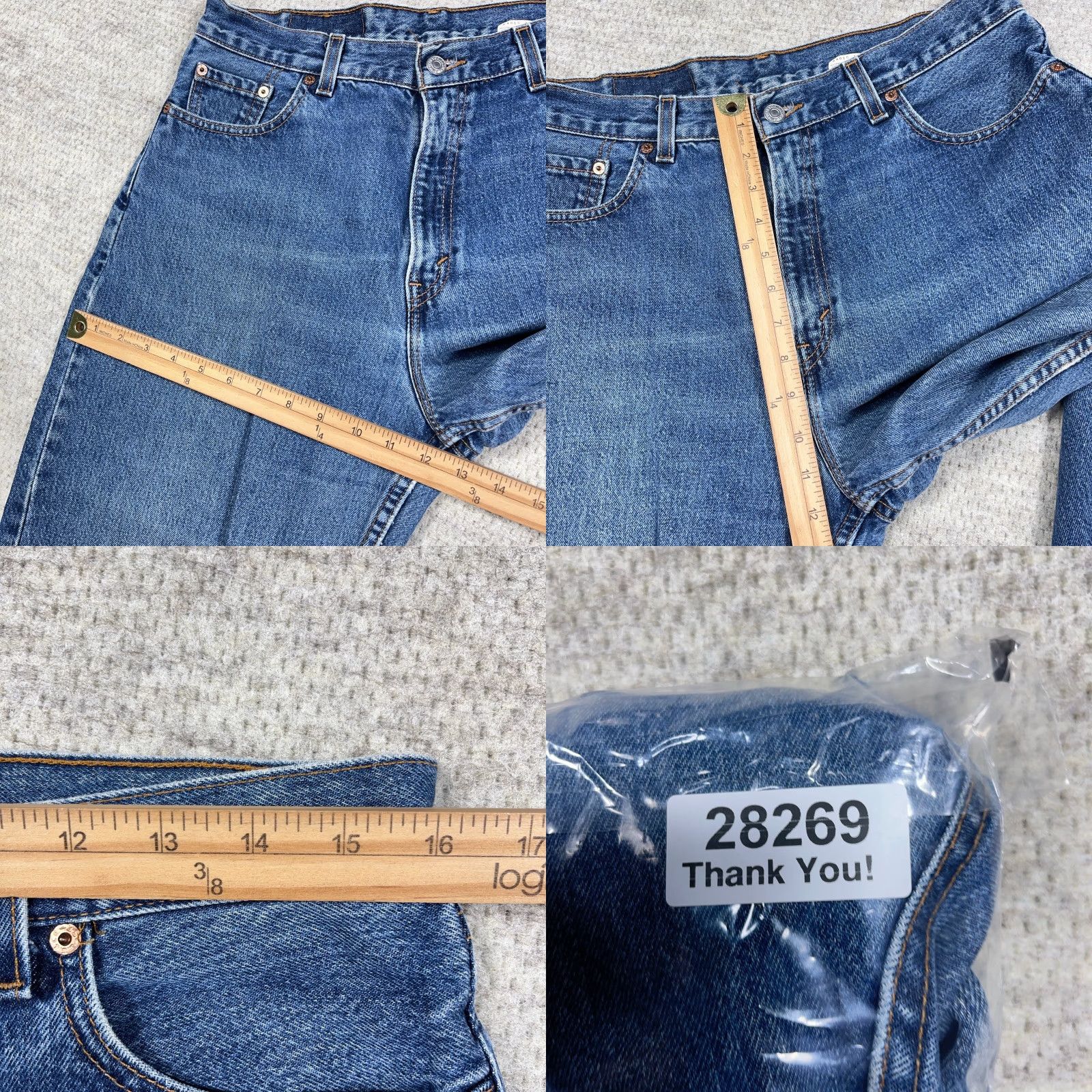 Levi's VINTAGE Levi's Jeans Women 14 32x29 560 Straight Leg Baggy Relaxed Blue Denim 80s 90s USA Mens? Size 36" / US 14 / IT 50 - 9 Thumbnail