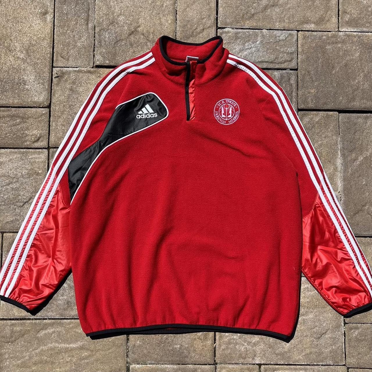Adidas × Vintage Vintage Adidas Ukrainian Nationals Soccer Club Fleece Size US XXL / EU 58 / 5 - 1 Thumbnail