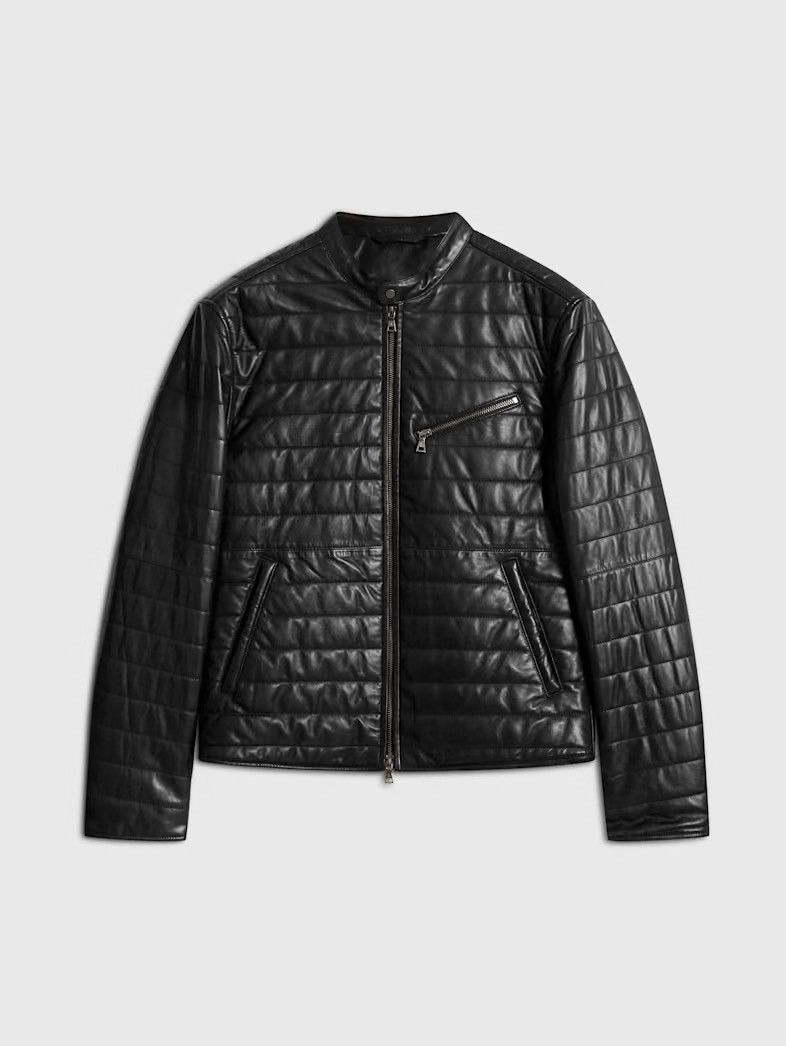 John Varvatos Kitt Quilted Racer Jacket EU 5 USA 40 Size US M / EU 48-50 / 2 - 3 Thumbnail