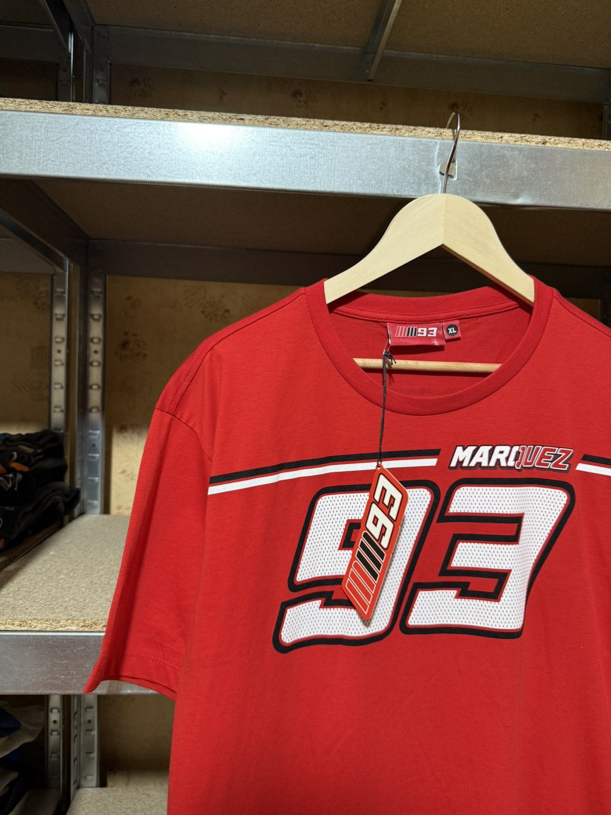 Vintage Official Marc Marquez 93 MM93 Racing Apparel Moto T-Shirt Size US XL / EU 56 / 4 - 6 Thumbnail