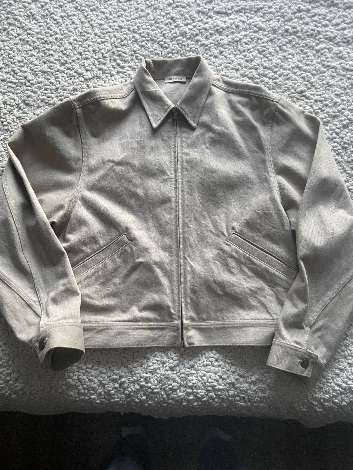 Fear of God Eternal Denim Jacket Dusty Beige Size US S / EU 44-46 / 1 - 2 Thumbnail