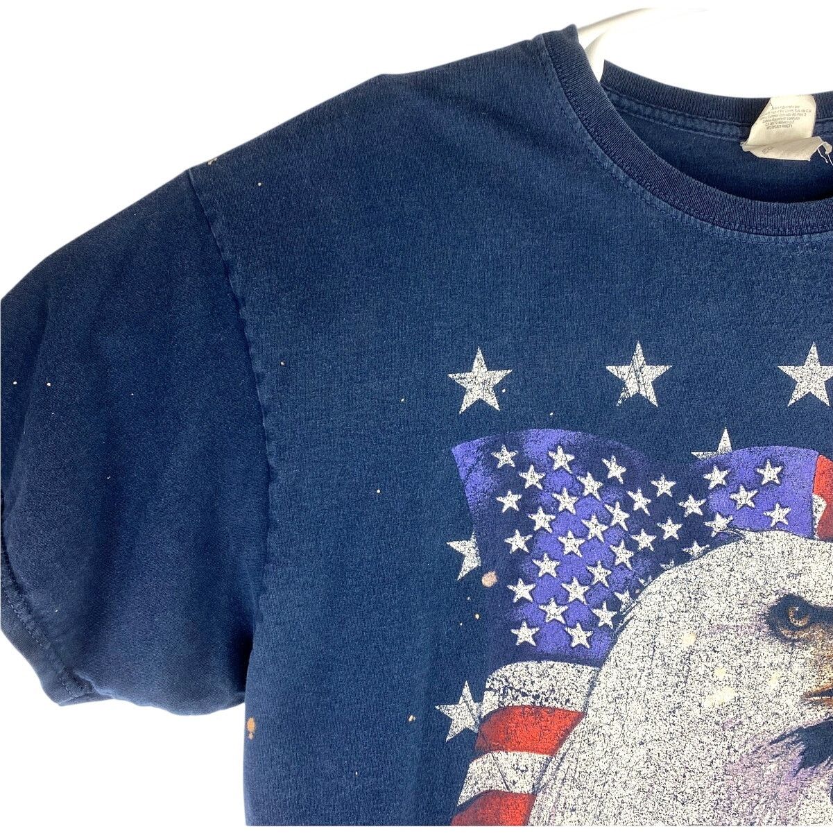 Fruit Of The Loom Vtg Fruit Of the Loom Eagle American USA Patriotic T-Shirt Size US XL / EU 56 / 4 - 3 Thumbnail