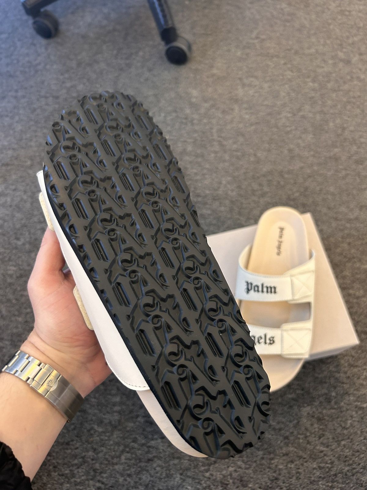 Palm Angels Palm Angels Logo Sandals Size US 11 / EU 44 - 6 Thumbnail