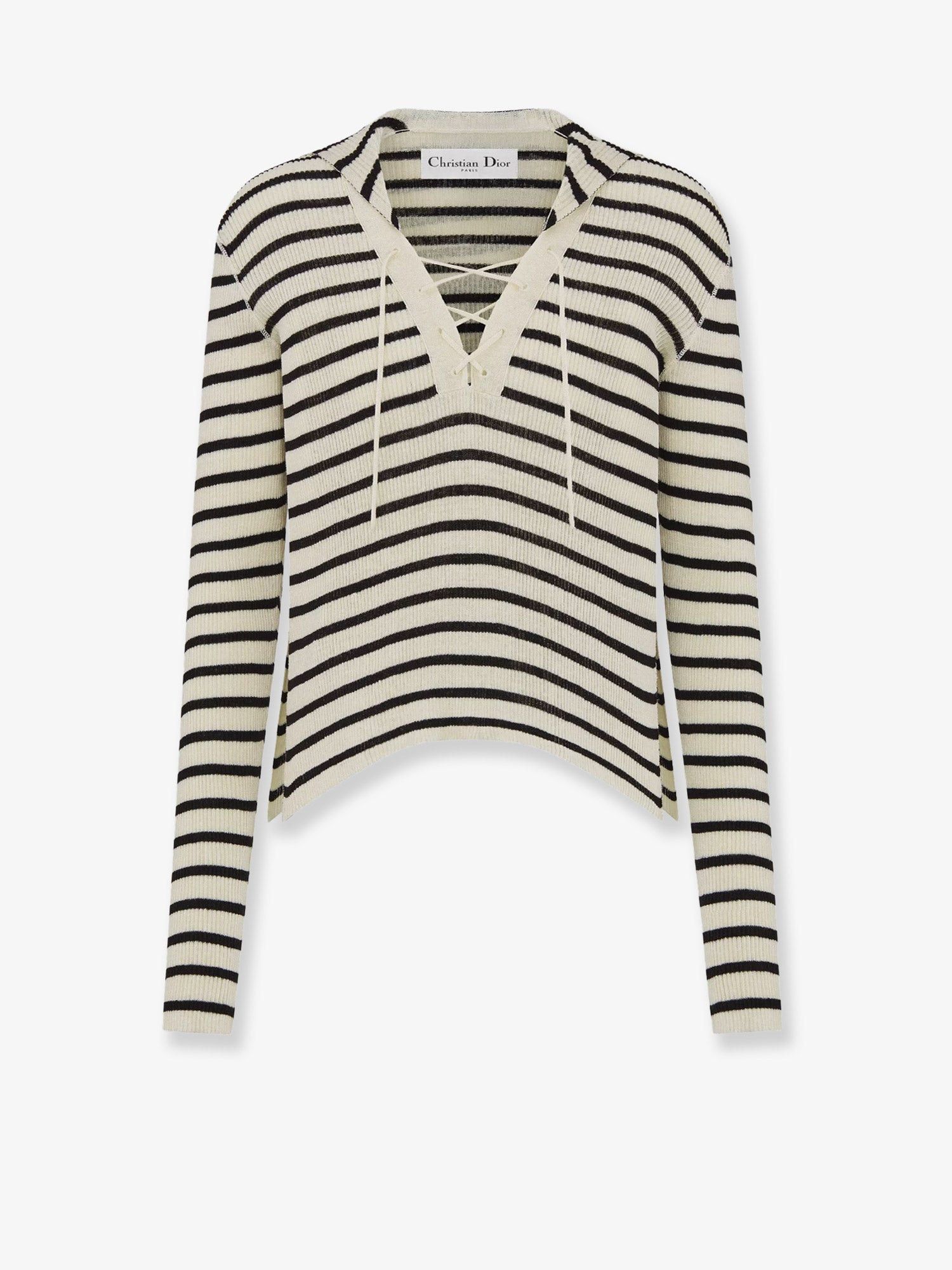 Dior Dioriviera Striped Linen And Silk Sweater Size S / US 4 / IT 40 - 1 Thumbnail