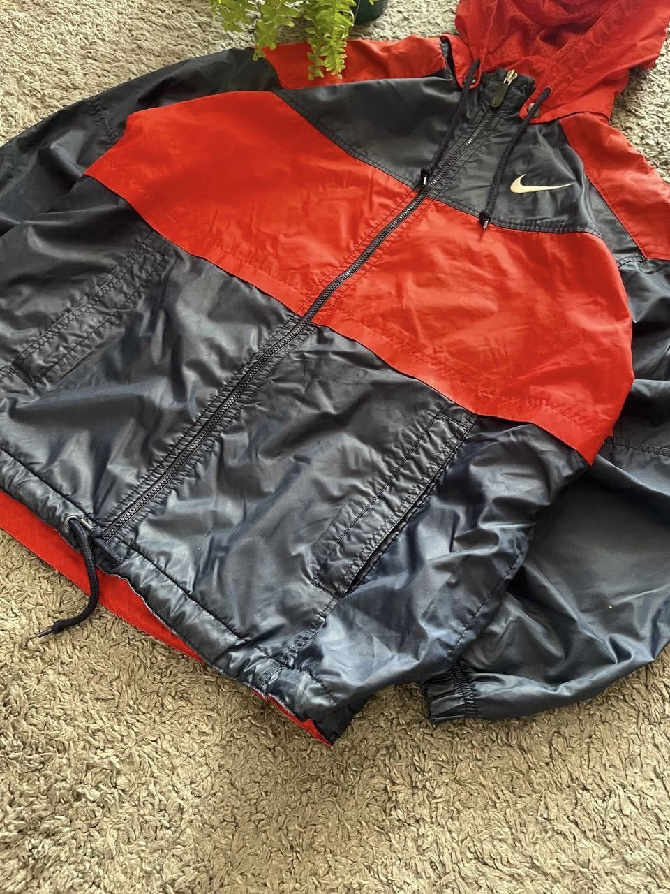 Nike × Vintage 90s Nike Vintage Light Jacket Streetwear Big Logo Swoosh Y2k Size US L / EU 52-54 / 3 - 14 Thumbnail