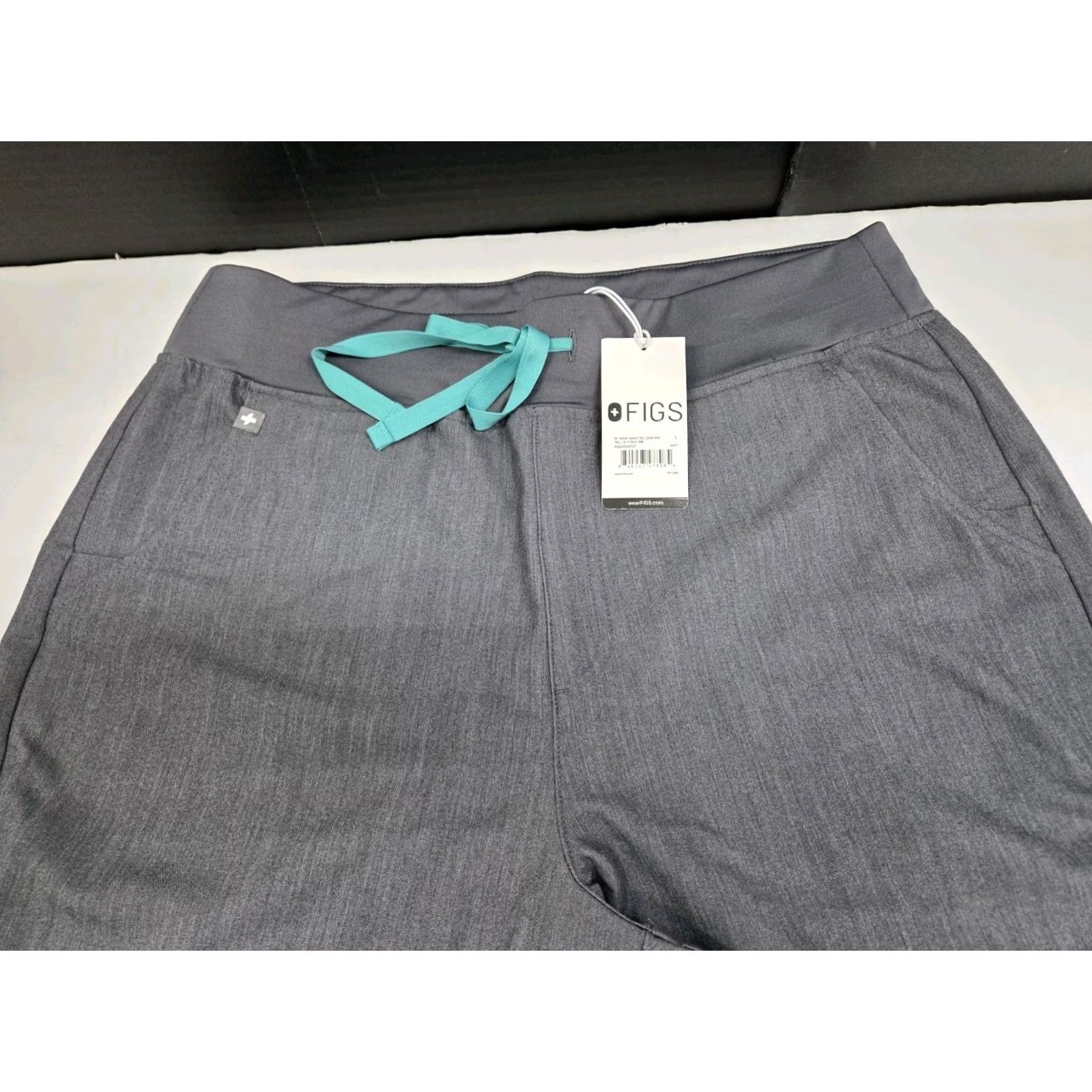 Vintage FIGS Womens High Waisted Zamora Gray Scrub Pants L/T Size Large/Tall Size 36" / US 14 / IT 50 - 5 Thumbnail