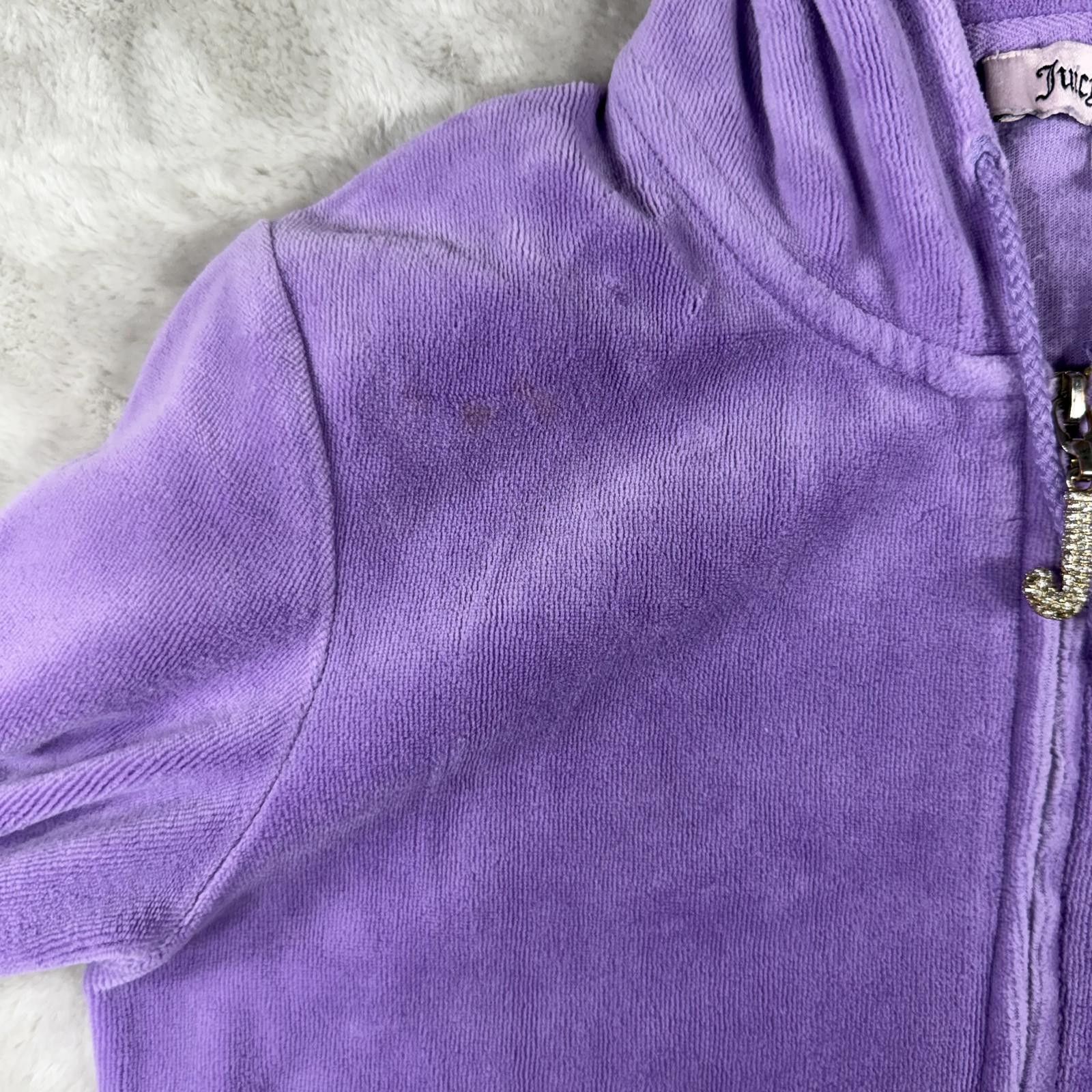 Juicy Couture Jeans Juicy Couture Sweater Women's S Purple Vintage Y2K Velour Size S / US 4 / IT 40 - 6 Thumbnail