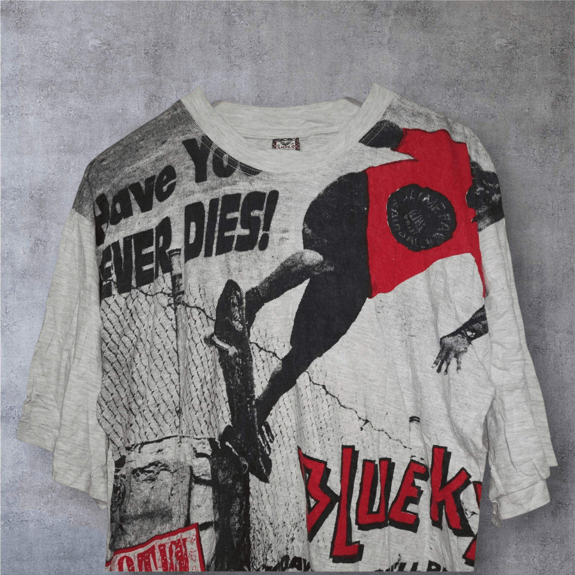 Vintage Skatepunk shirt Natas kaupas slimball Santa Cruz vintage Size US XL / EU 56 / 4 - 4 Thumbnail