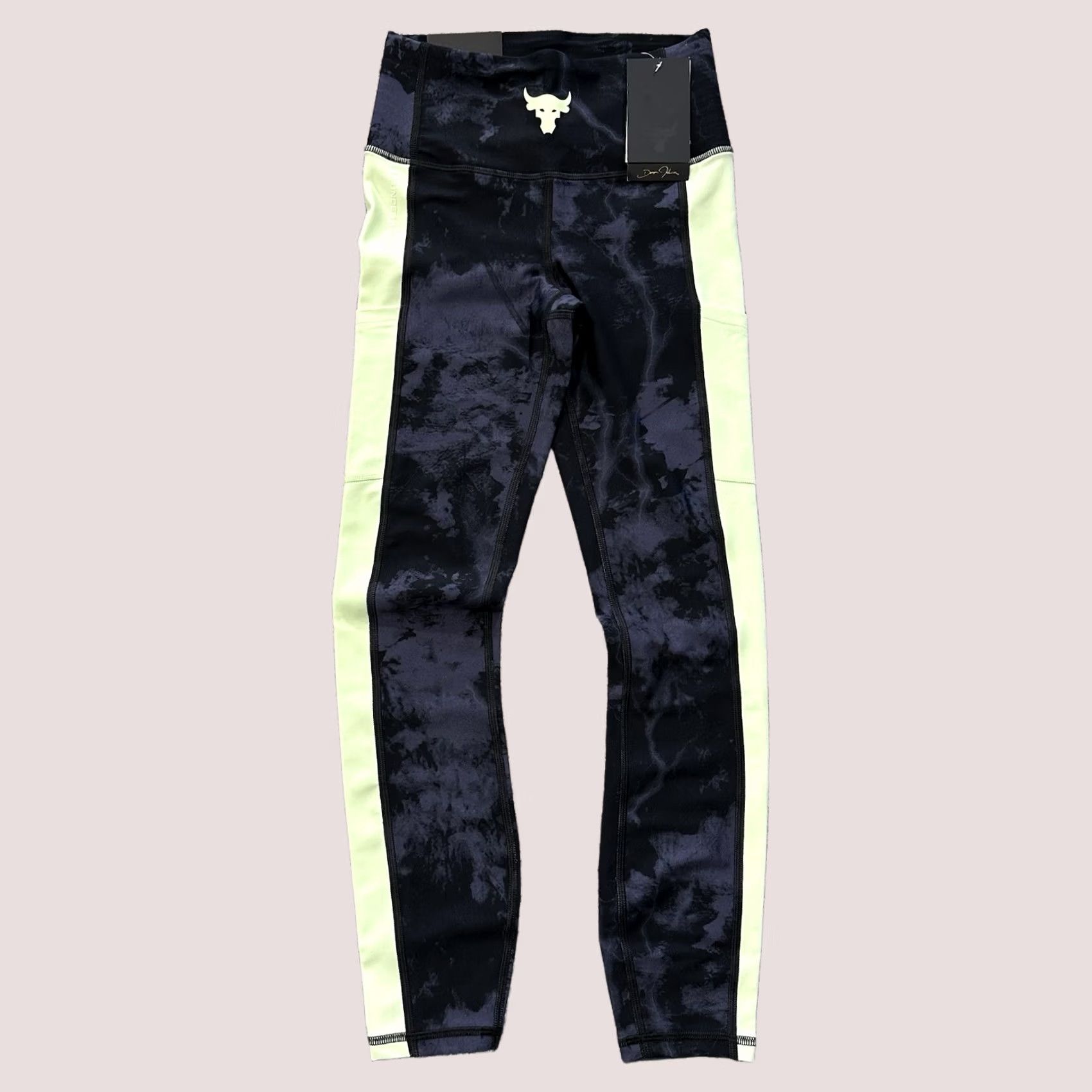 Under Armour Under Armour Project Rock Tight Womens XS High Rise Ankle Legging Gym Training Size 26" / US 2 / IT 38 - 1 Thumbnail