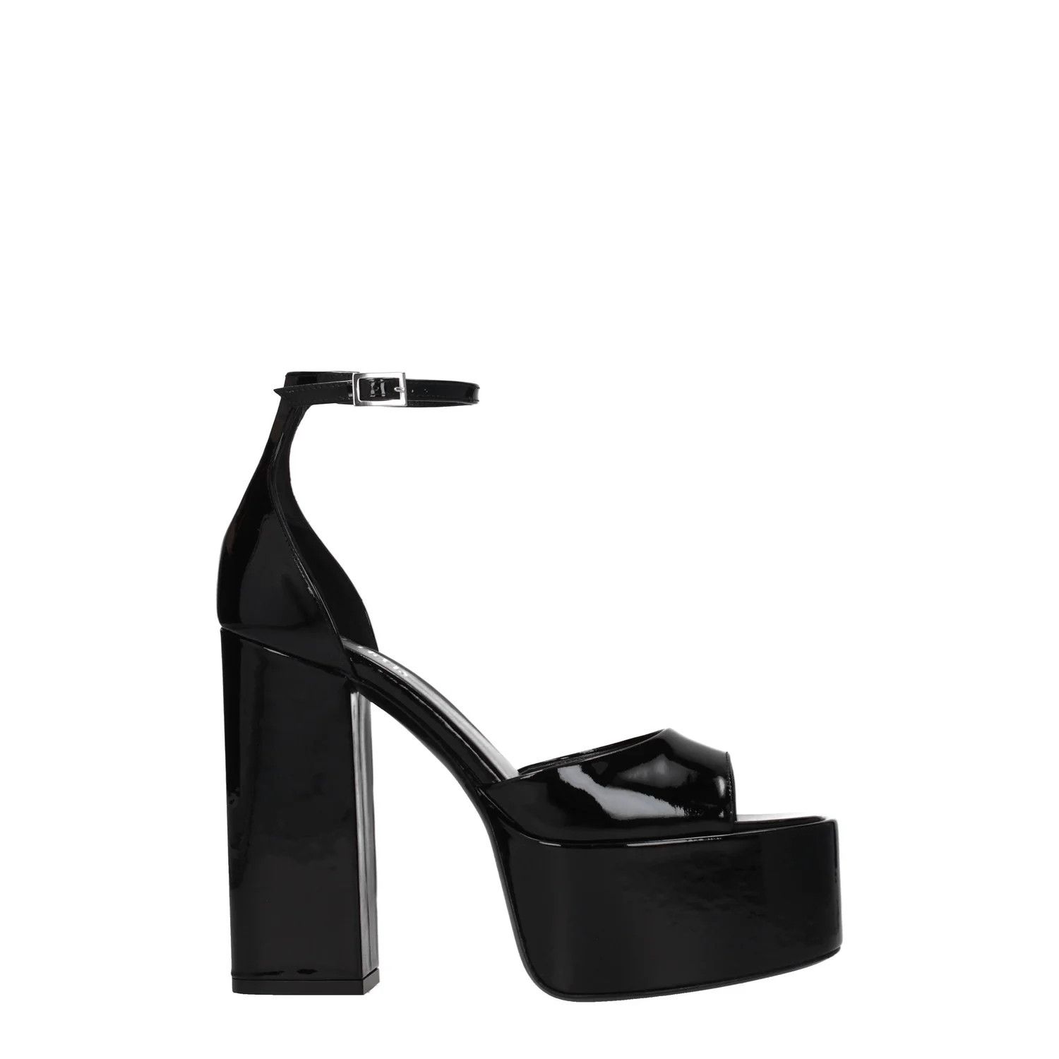 Paris Texas ob1o1e1124 Patent Leather Sandals in Black Size US 8 / IT 38 - 1 Thumbnail