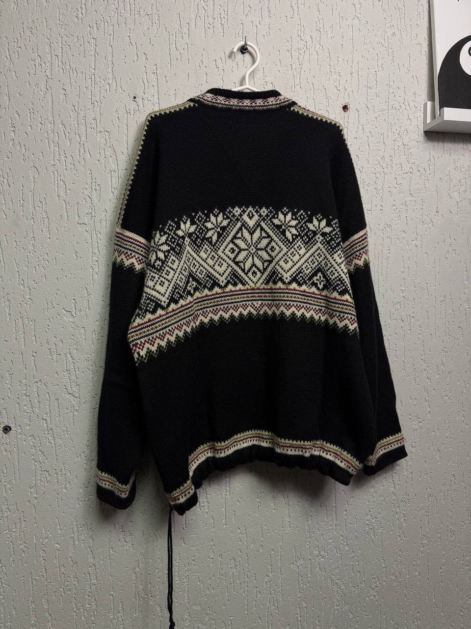 Dale Of Norway DALE OF NORWAY Sweater Geometric Wool 1/4 Zip Knit Ski Size US XL / EU 56 / 4 - 6 Thumbnail