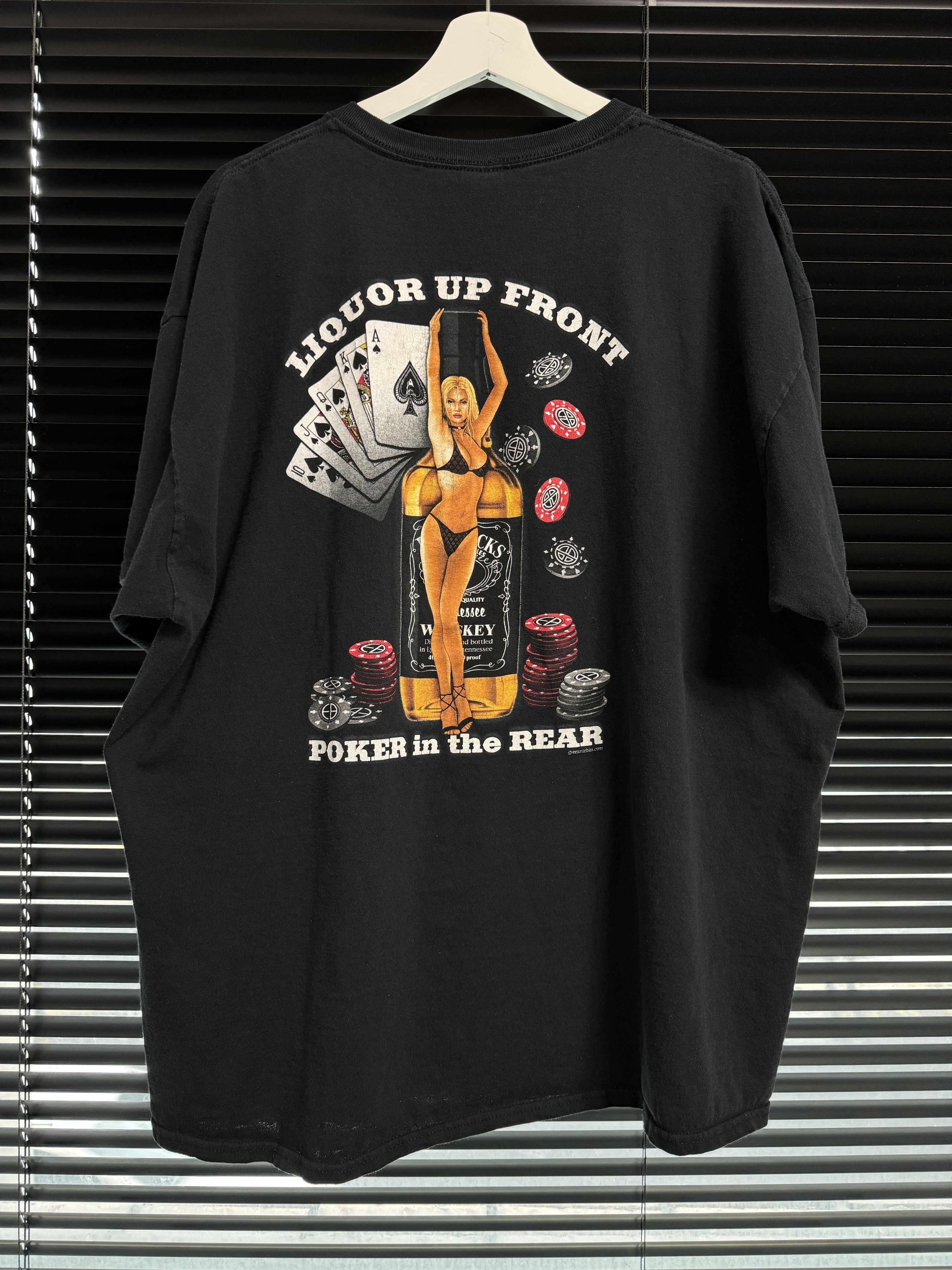 Vintage Vintage Poker in the Rear Tee Size US XXL / EU 58 / 5 - 1 Thumbnail