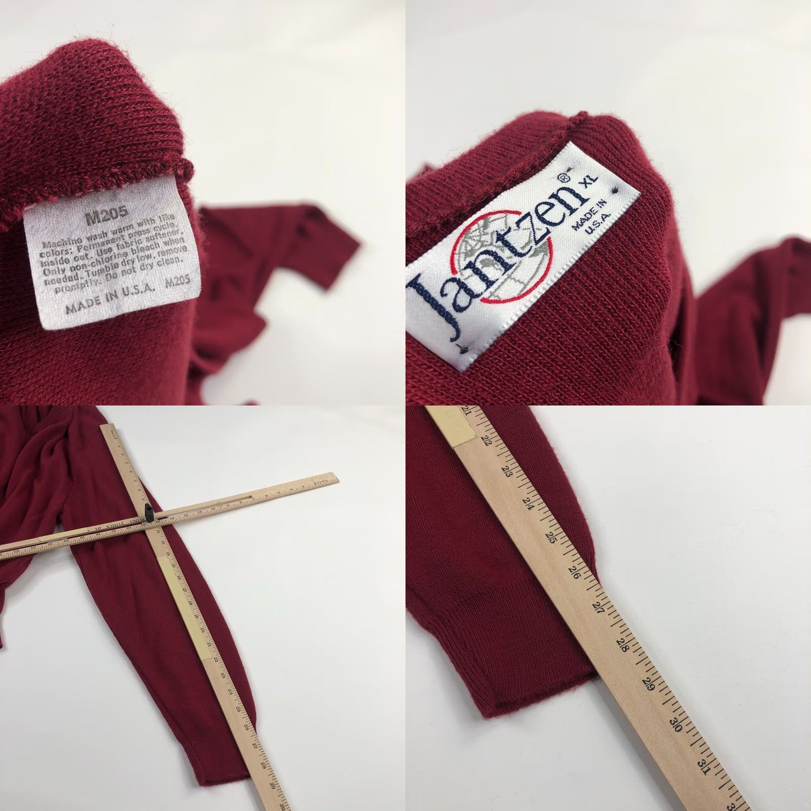 Jantzen VINTAGE Jantzen Sweater Vest XL Red Knit V-Neck Made In USA Mens Grandpa Size US XL / EU 56 / 4 - 8 Thumbnail