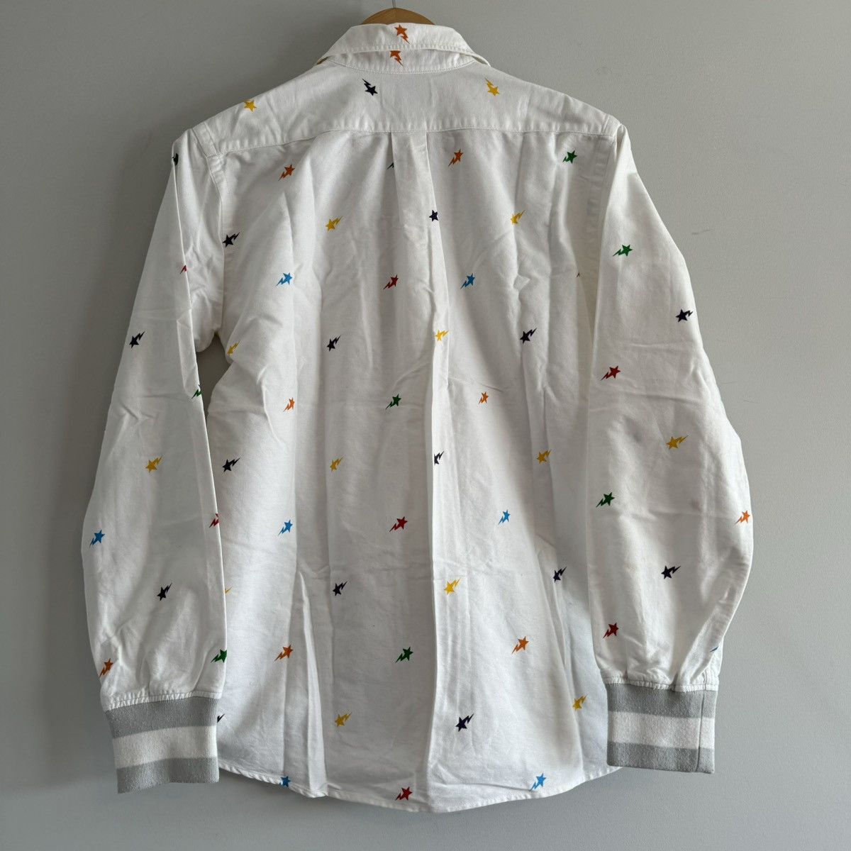 Bape OG Multicolor Star Pattern Long Sleeve Button Up Shirt Size US M / EU 48-50 / 2 - 7 Thumbnail