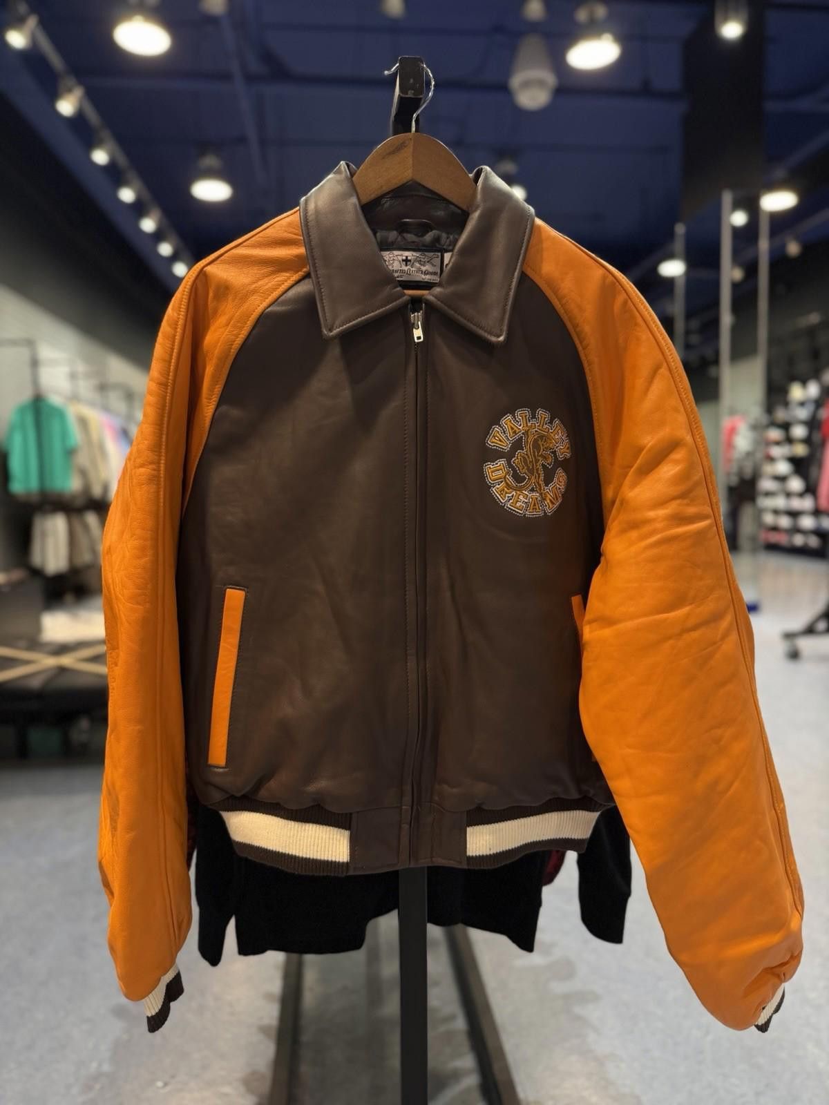 Other ValeLives Valley Leather Jacket Brown Orange Authentic Small Size US S / EU 44-46 / 1 - 4 Thumbnail
