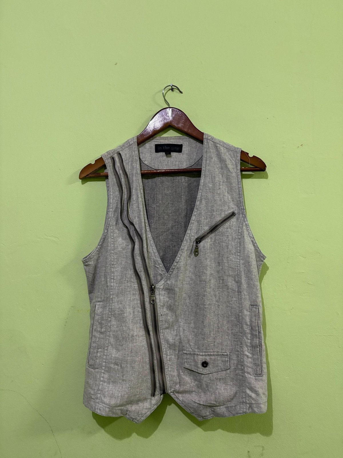 In The Attic In The Attic Cyberpunk Vest Design Double Zipper Size US M / EU 48-50 / 2 - 1 Thumbnail