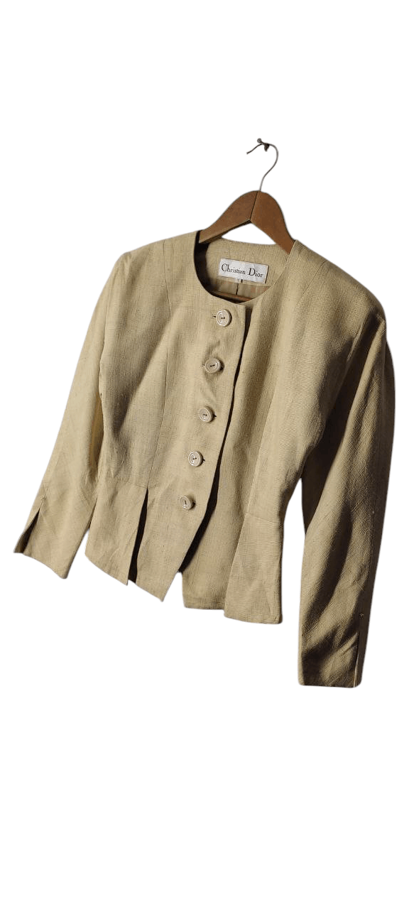 Christian Dior Monsieur CHRISTIAN DIOR WOMEN BUTTON UP DRESSES WOOL JACKET Size M / US 6-8 / IT 42-44 - 3 Thumbnail